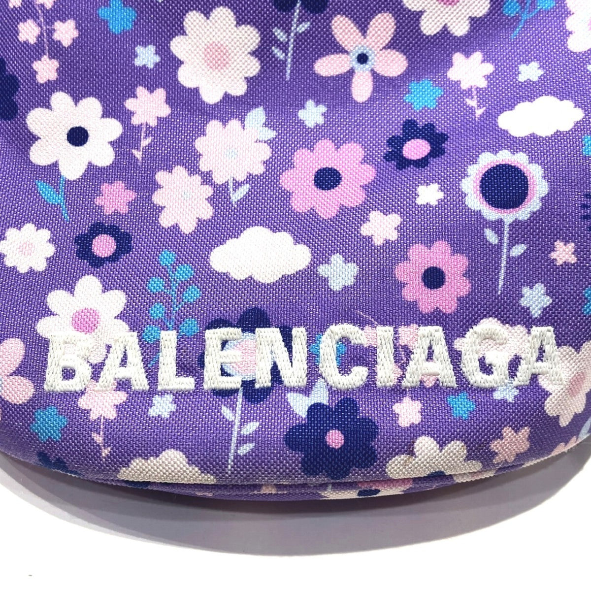 Balenciaga Purple Canvas Shoulder Bag (Pre-Owned)
