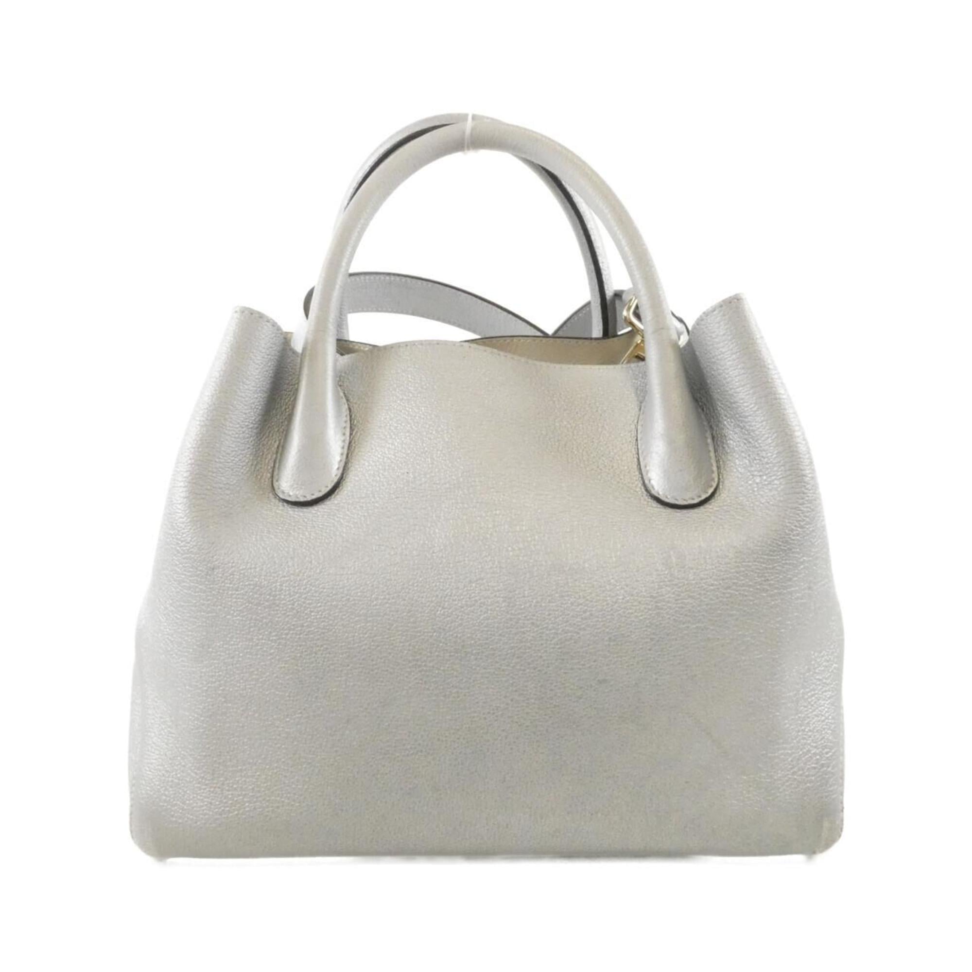 Christian Dior Silver Leather Handbag (Pre-Owned)
