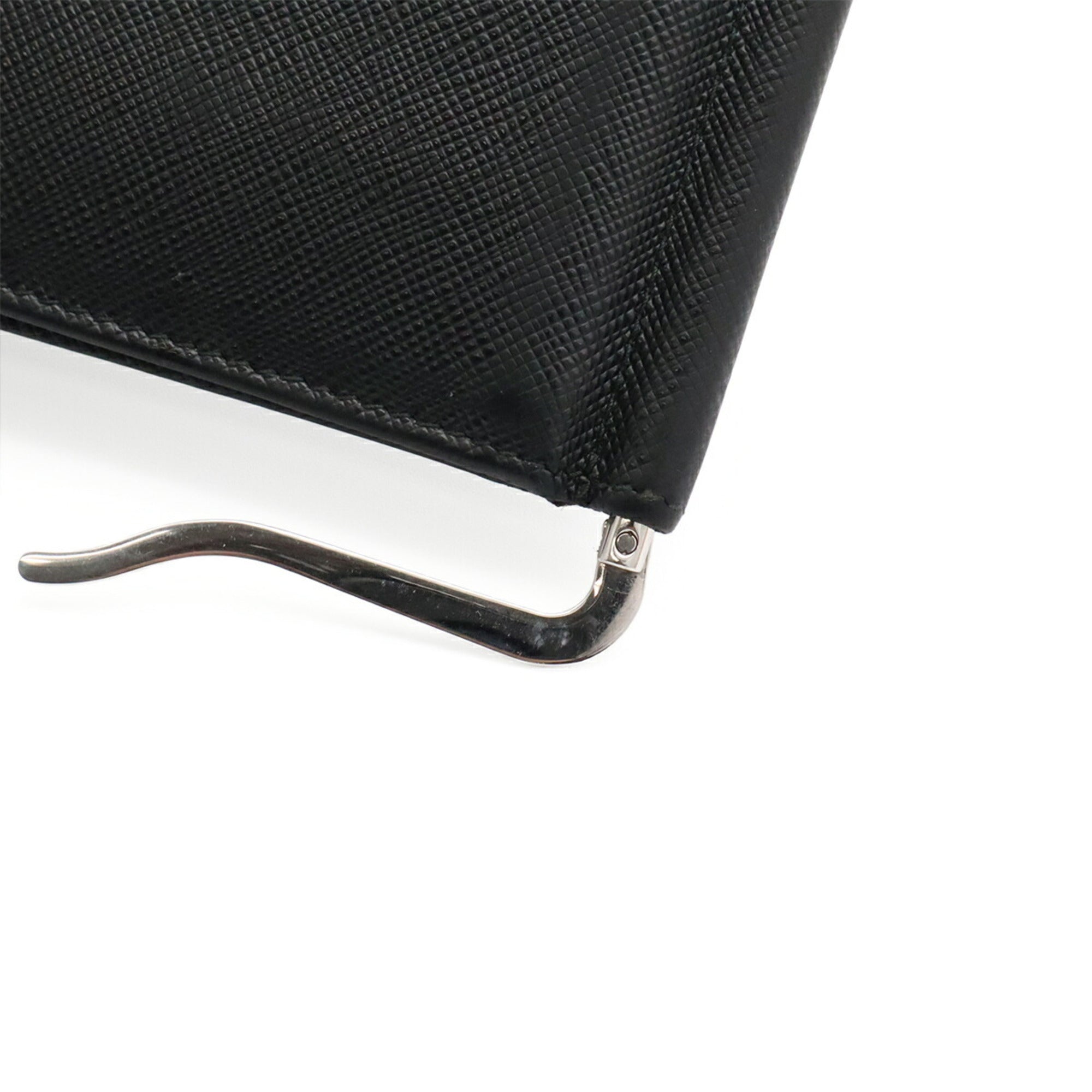 Prada Black Nero Leather Wallet (Bi-Fold) (Pre-Owned)