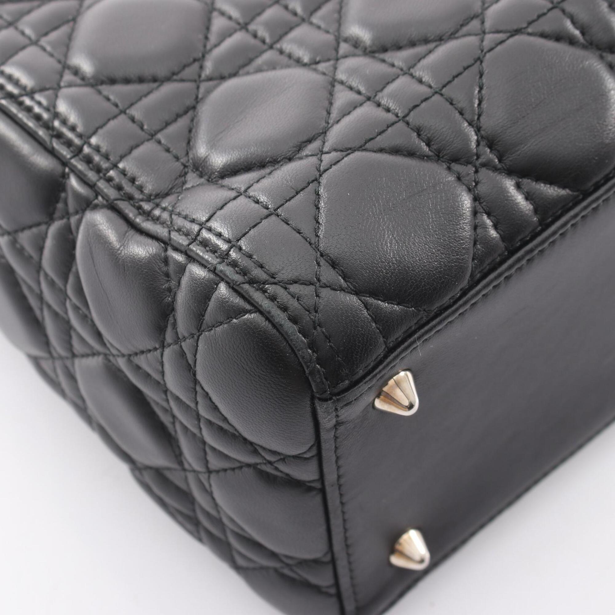 Christian Dior Black Leather Handbag (Pre-Owned)