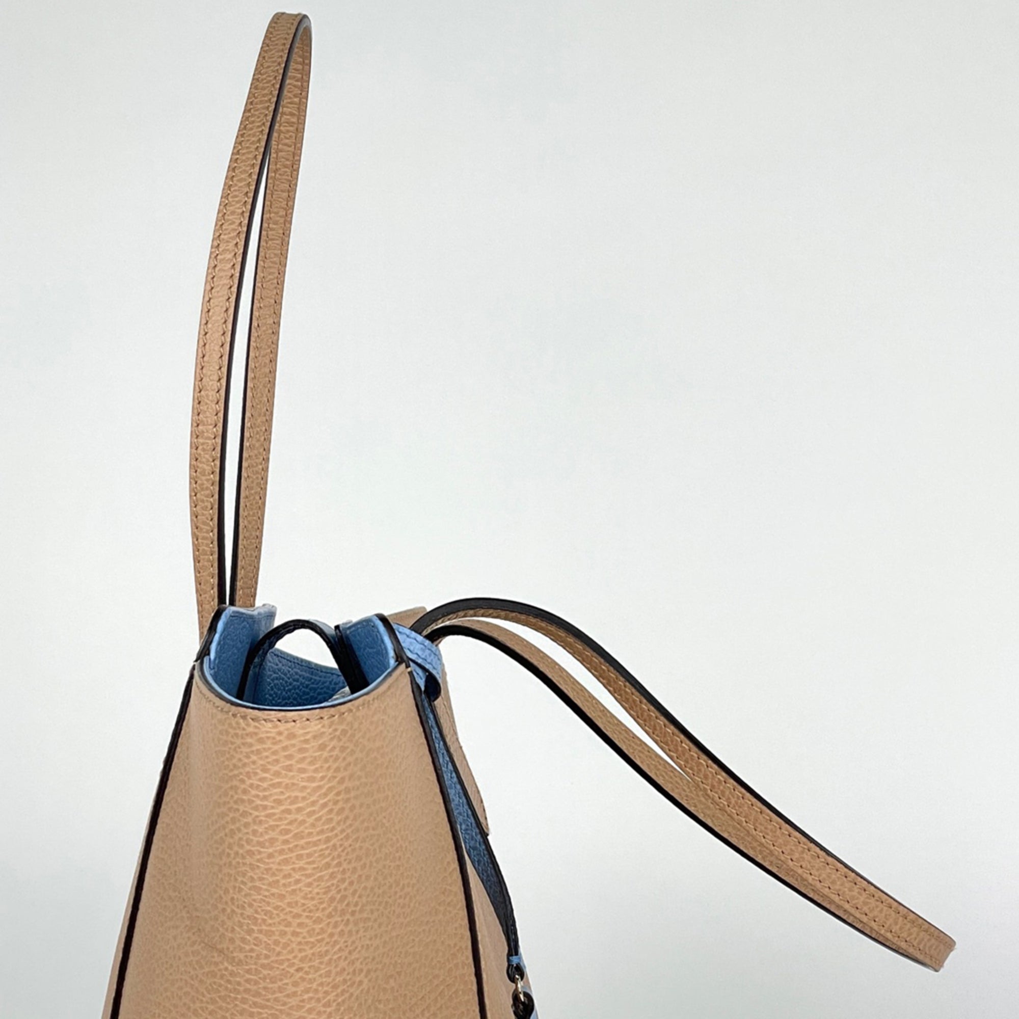 Gucci Beige Leather Tote Bag (Pre-Owned)