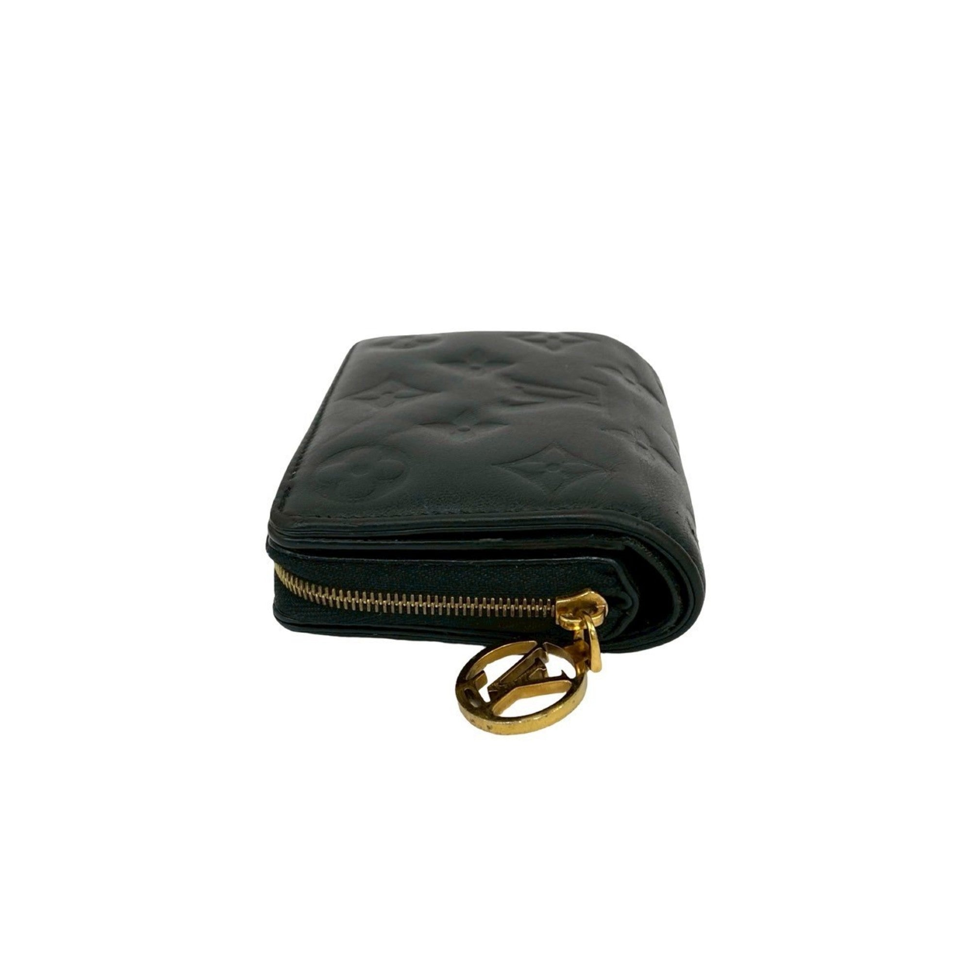 Louis Vuitton Black Leather Wallet (Bi-Fold) (Pre-Owned)