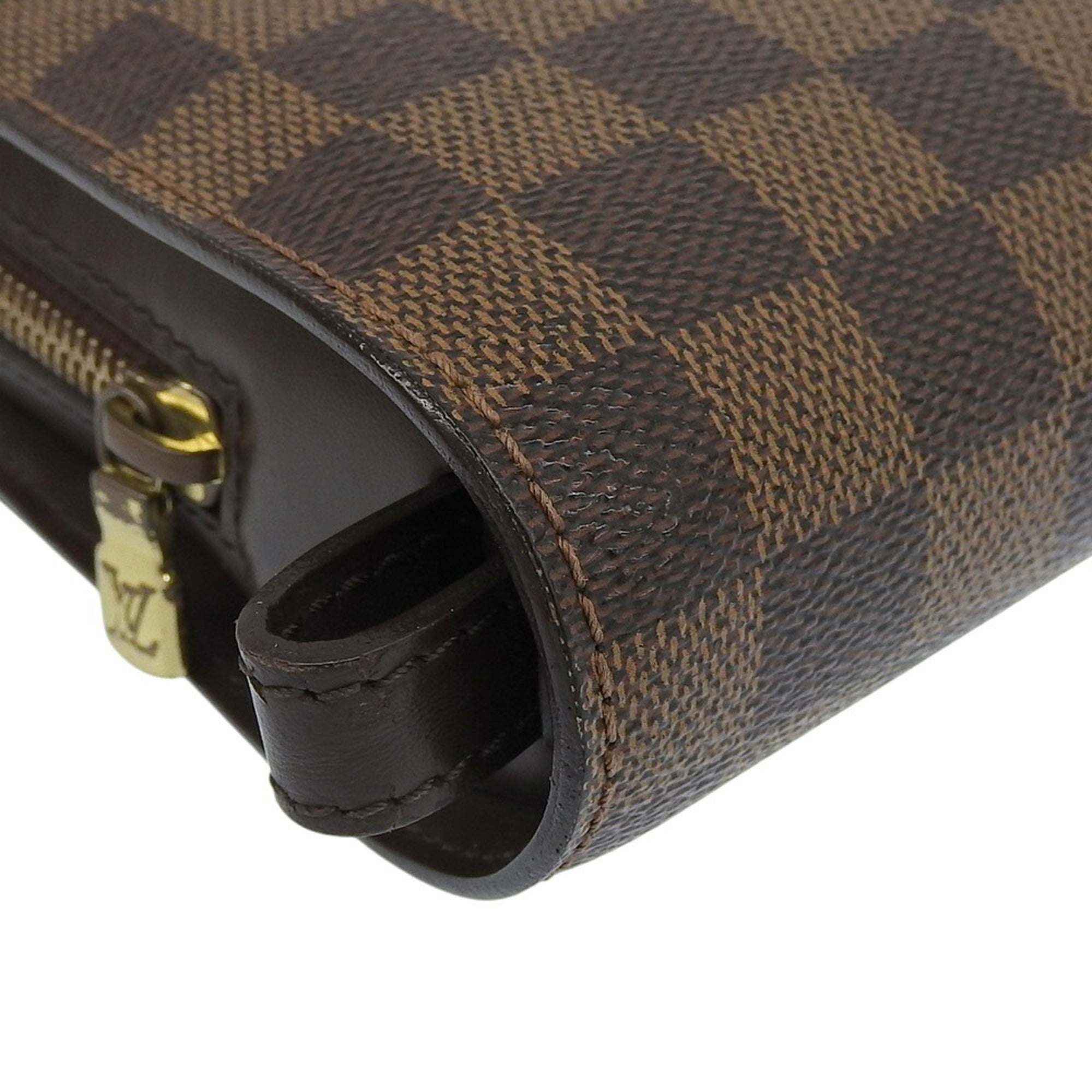 Louis Vuitton Damier Canvas Ebene Pvc Clutch Bag (Pre-Owned)