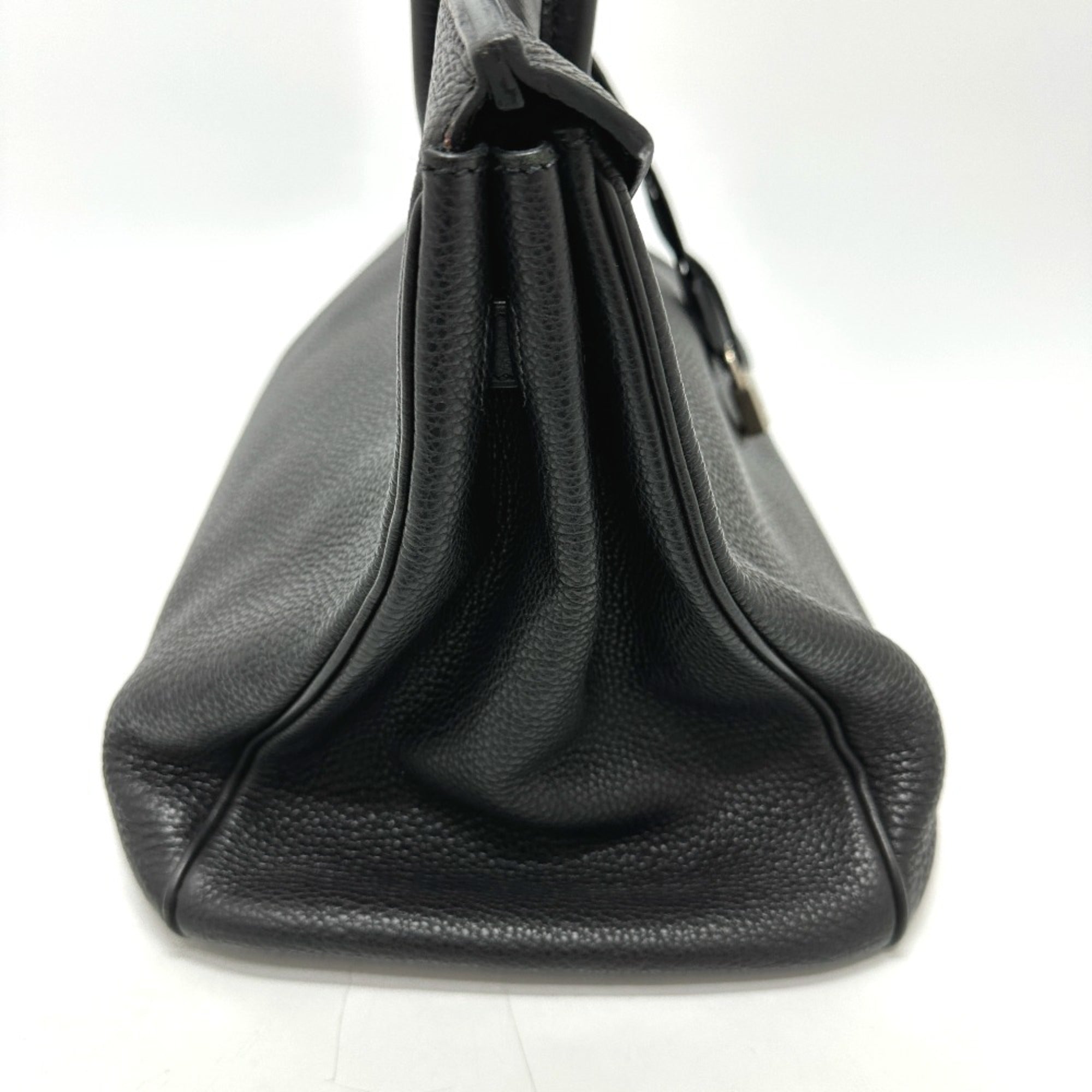 Hermes Black Leather Handbag (Pre-Owned)