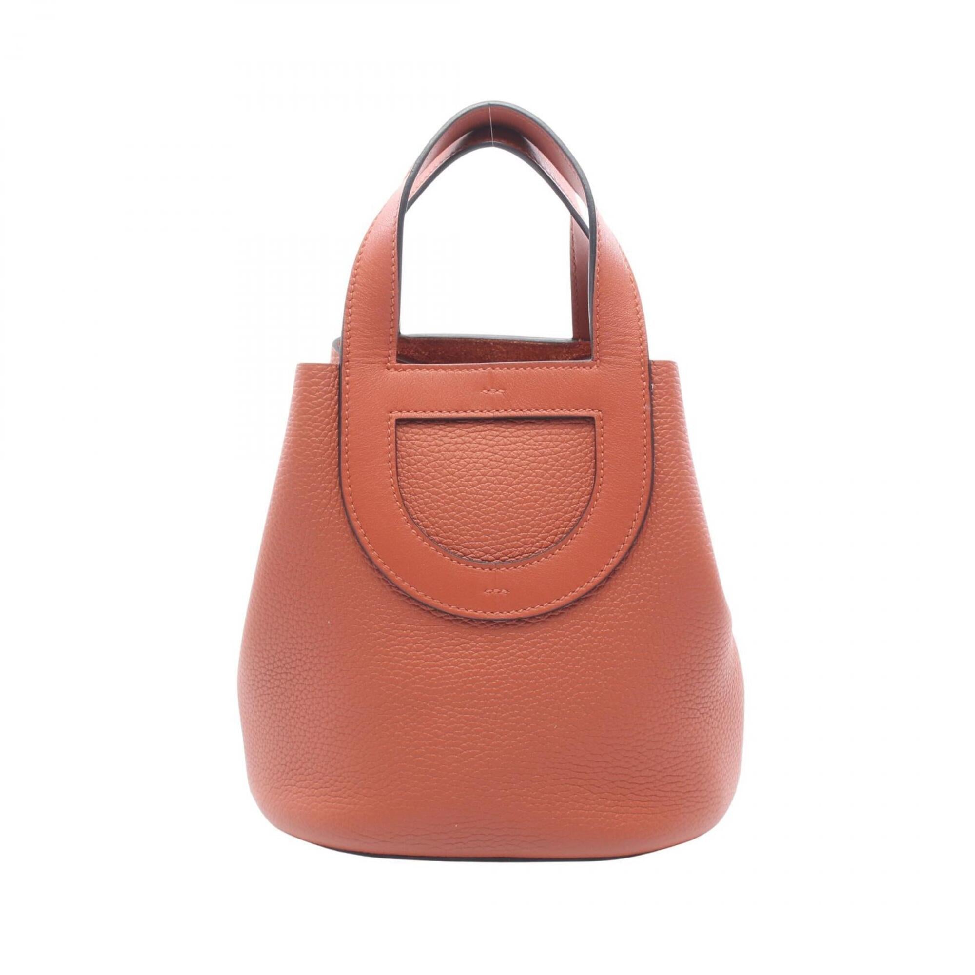 Hermes Brown Taurillon Clemence Leather Handbag (Pre-Owned)