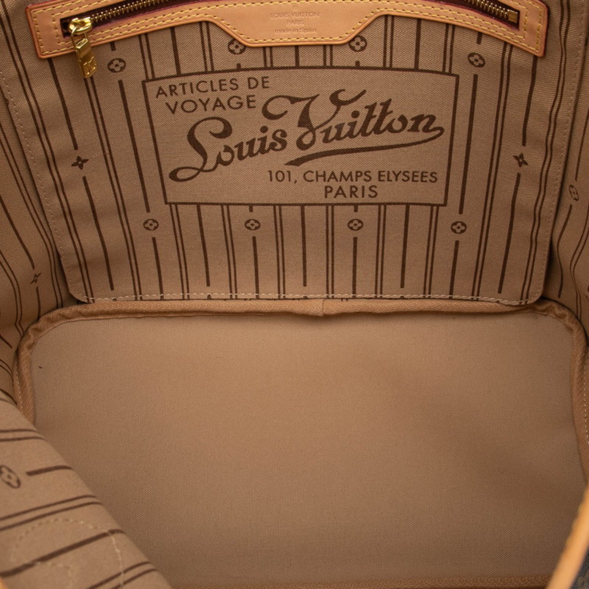 Louis Vuitton Brown Pvc Leather Shoulder Bag Tote Bag (Pre-Owned)