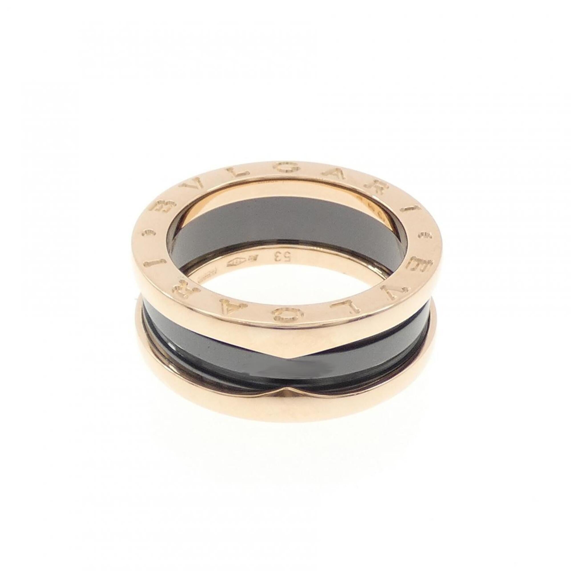Bvlgari Pink Gold (18K) Ceramic Band Ring (Pre-Owned)