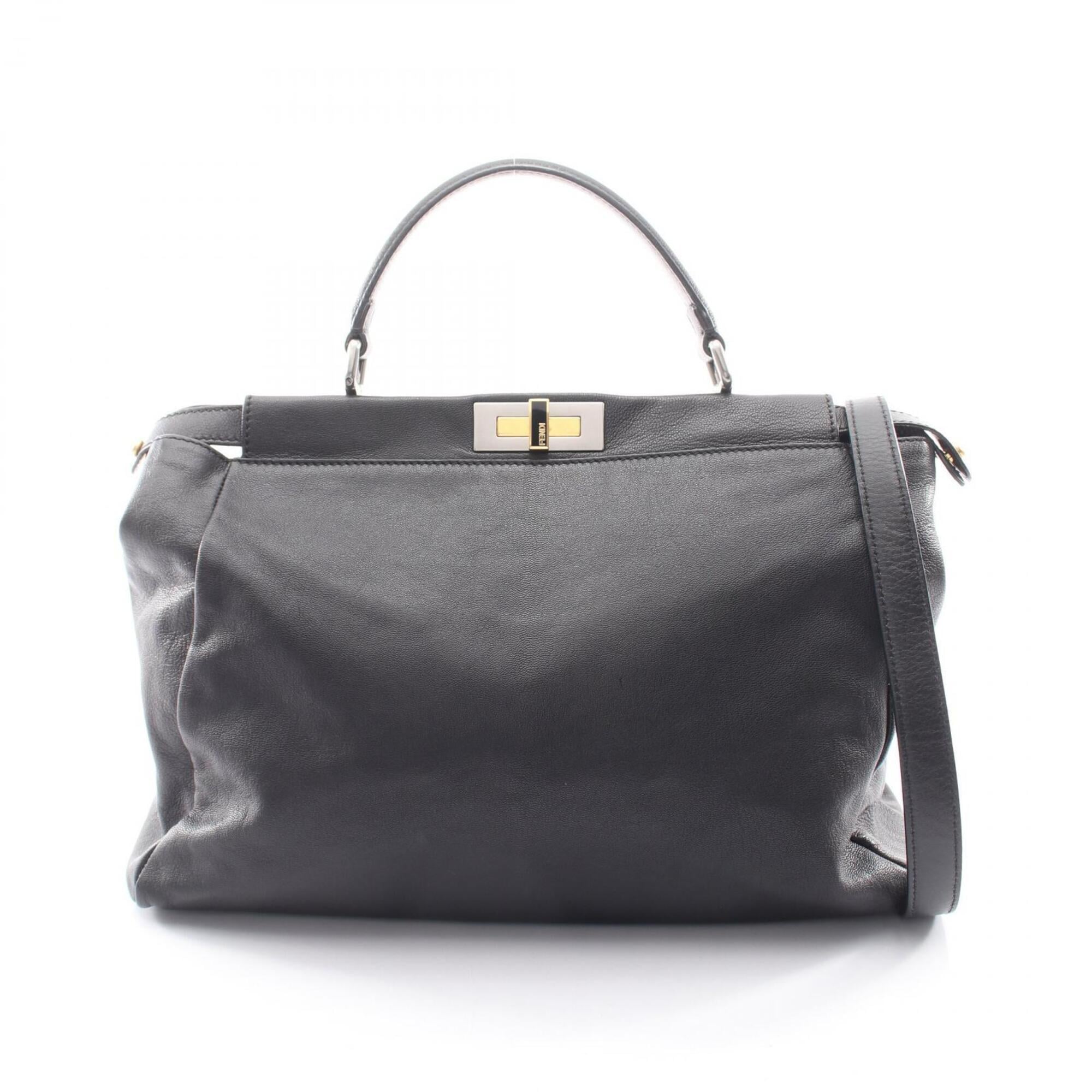Fendi Black Leather Handbag (Pre-Owned)