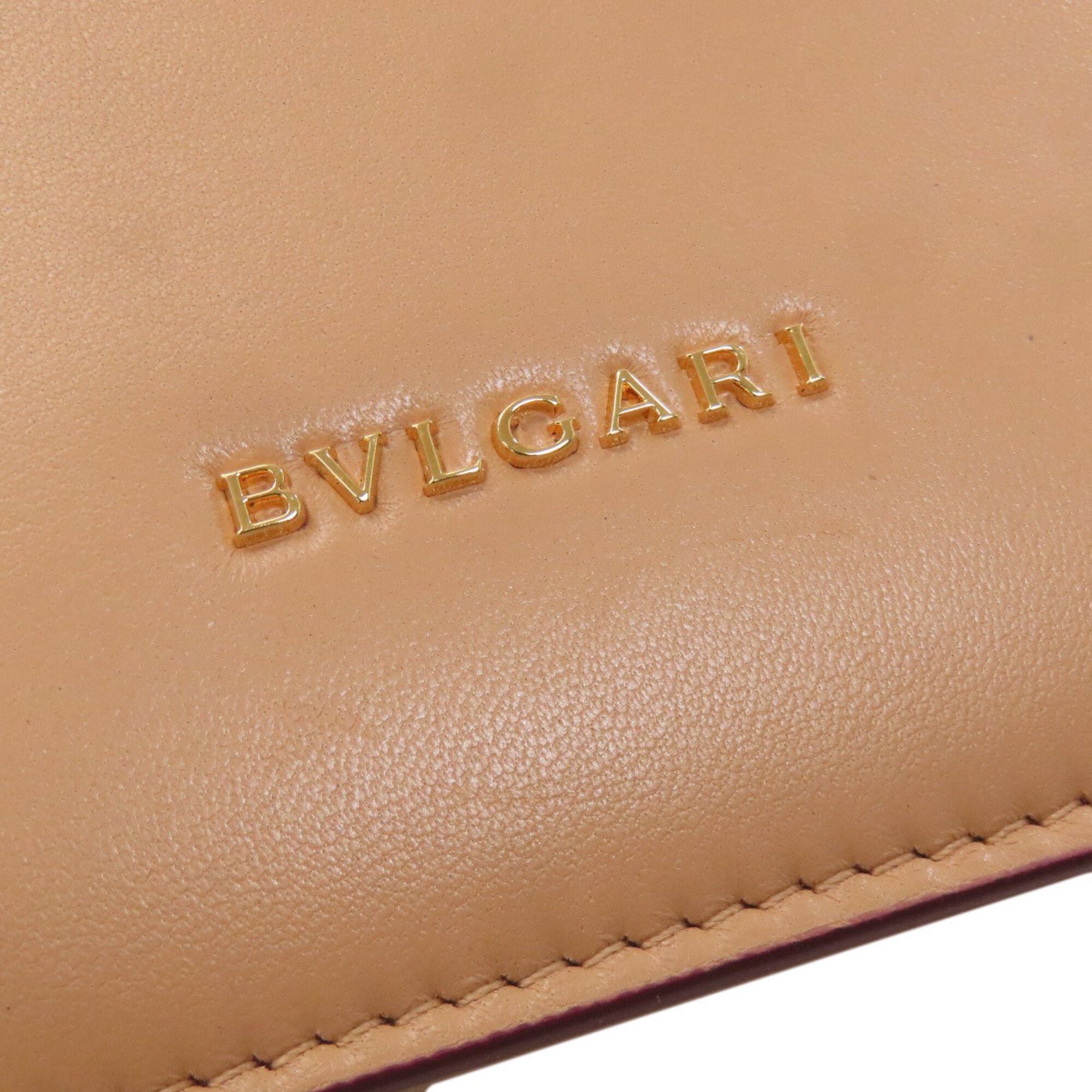 Bvlgari Beige Leather Handbag (Pre-Owned)