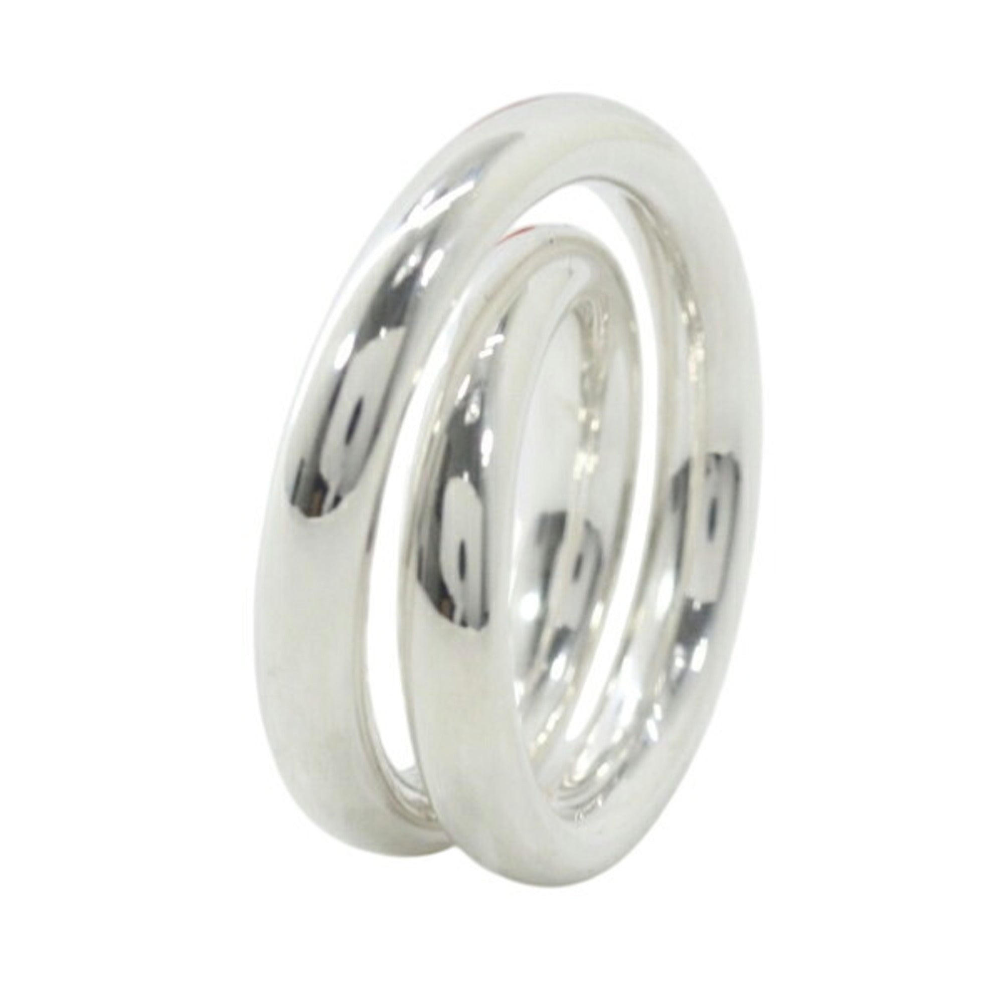 Hermes Silver 925 Band Ring (Pre-Owned)
