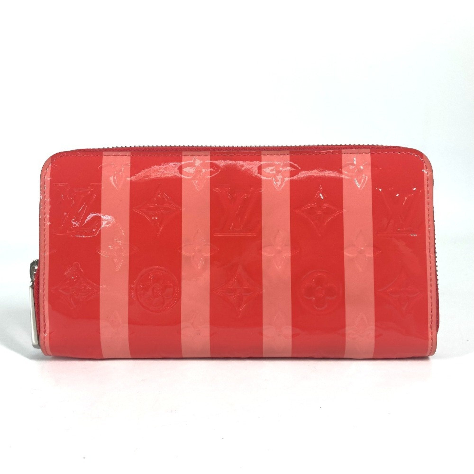 Louis Vuitton Pink Poppy Petal Monogram Vernis Rayures Long Wallet (Bi-Fold) (Pre-Owned)