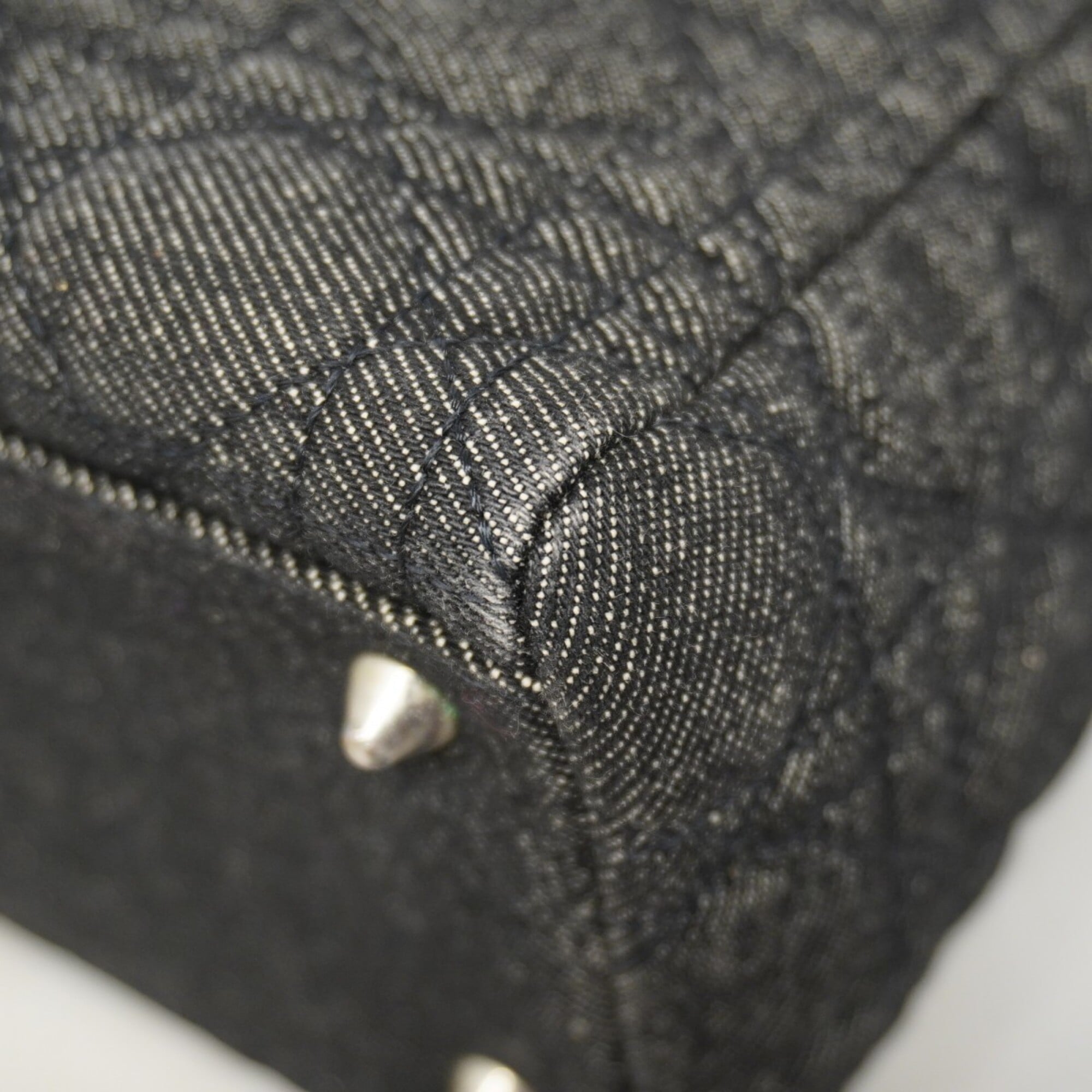 Christian Dior Black Denim Handbag (Pre-Owned)