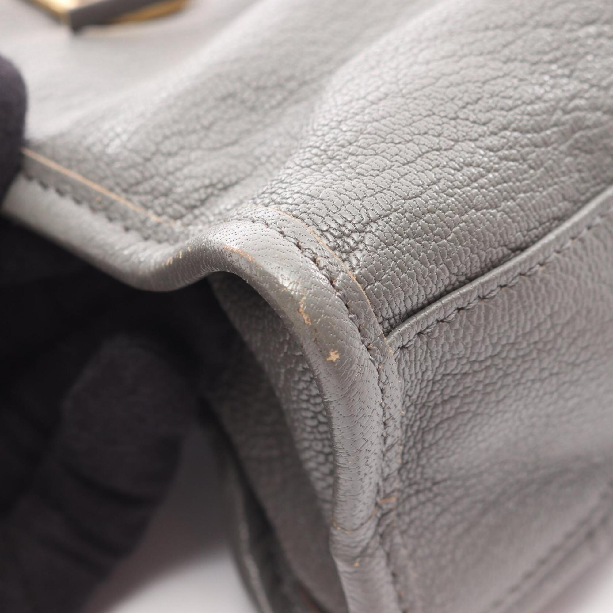 Balenciaga Gray Metallic Leather Handbag (Pre-Owned)