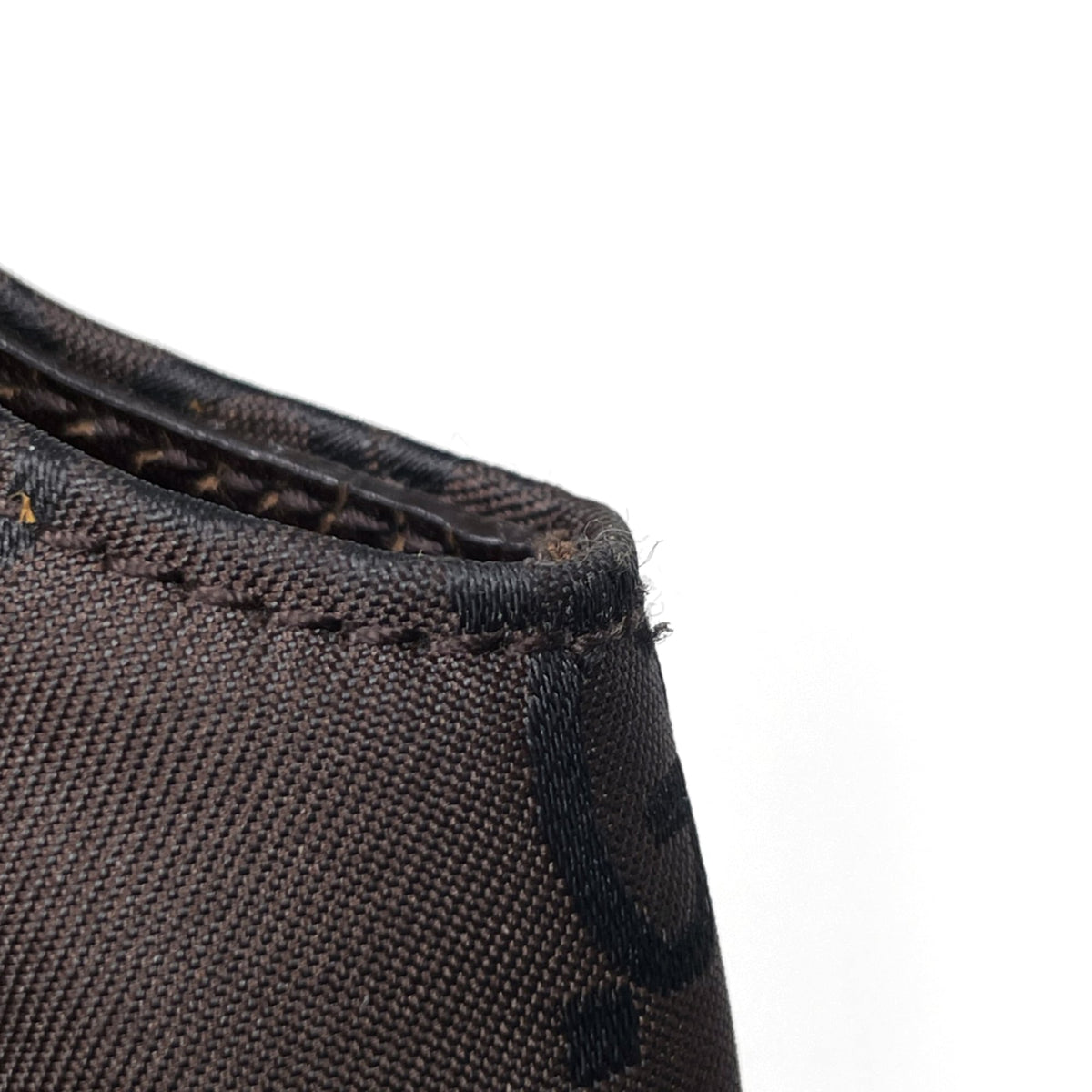 Gucci Brown Nylon Leather Shoulder Bag (Pre-Owned)
