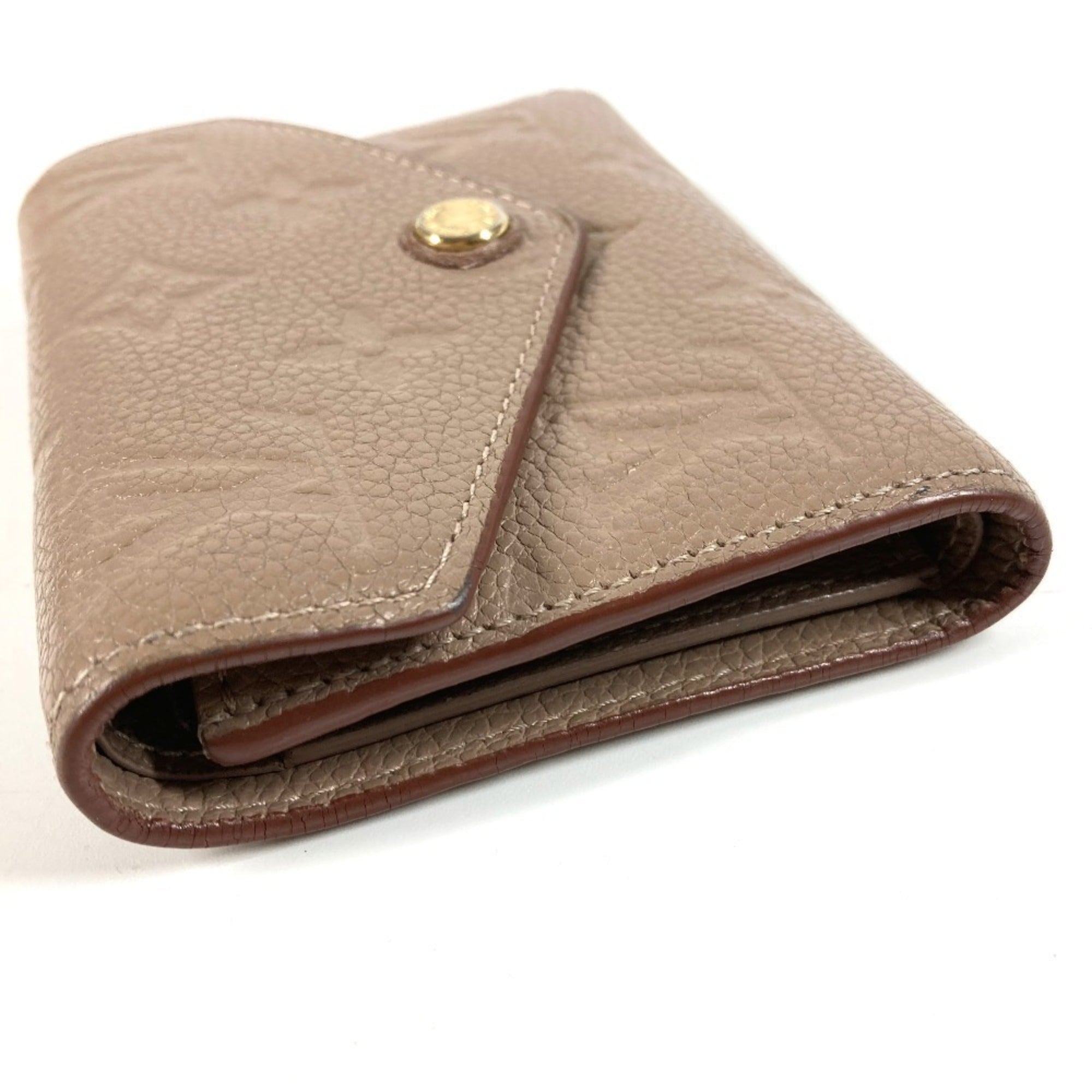 Louis Vuitton Beige Monogram Empreinte Wallet (Tri-Fold) (Pre-Owned)