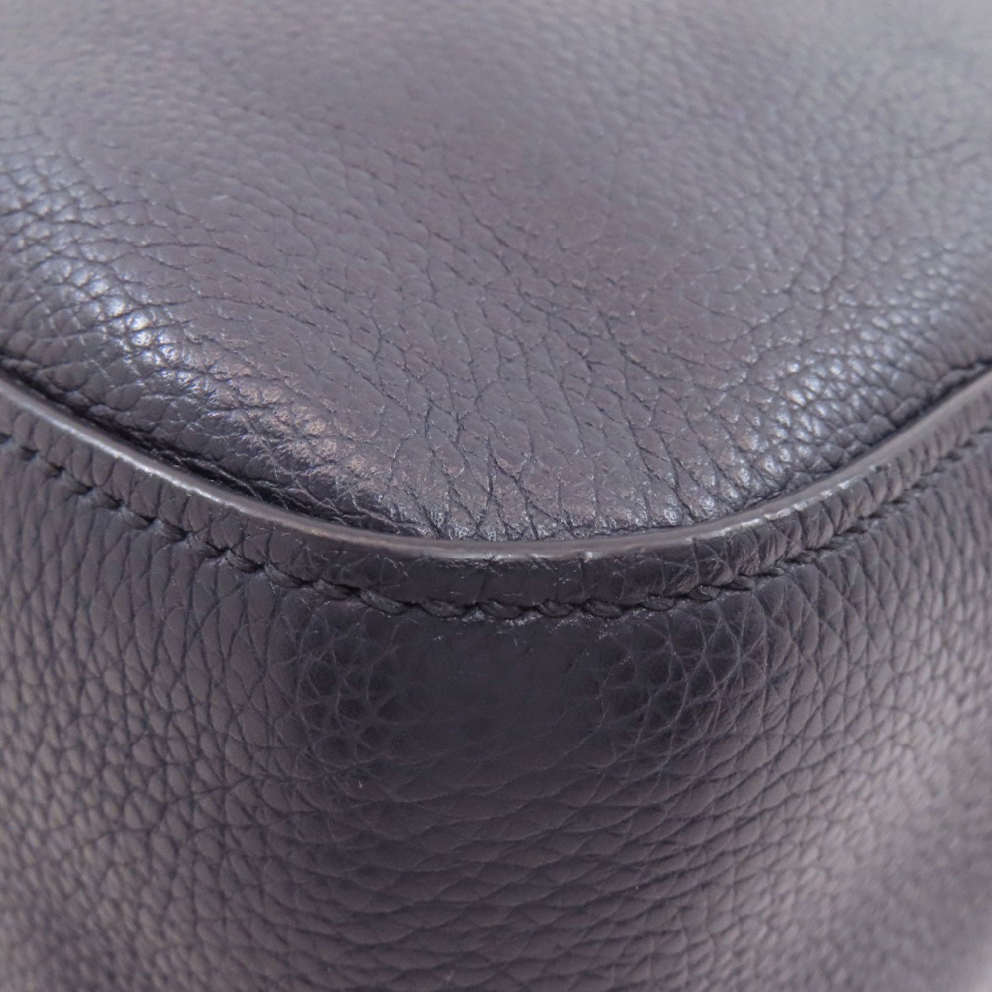 Prada Navy Leather Shoulder Bag (Pre-Owned)