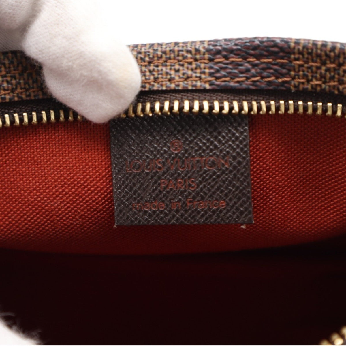 Louis Vuitton Damier Brown Coated Canvas Leather Handbag (Pre-Owned)