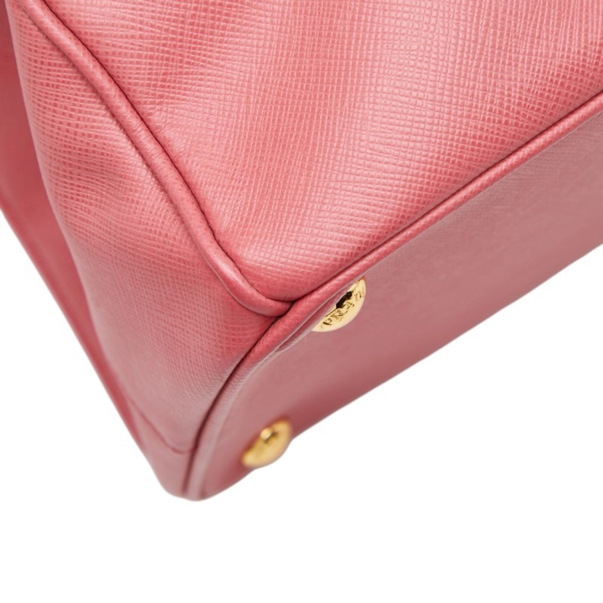 Prada Pink Leather Handbag Shoulder Bag (Pre-Owned)