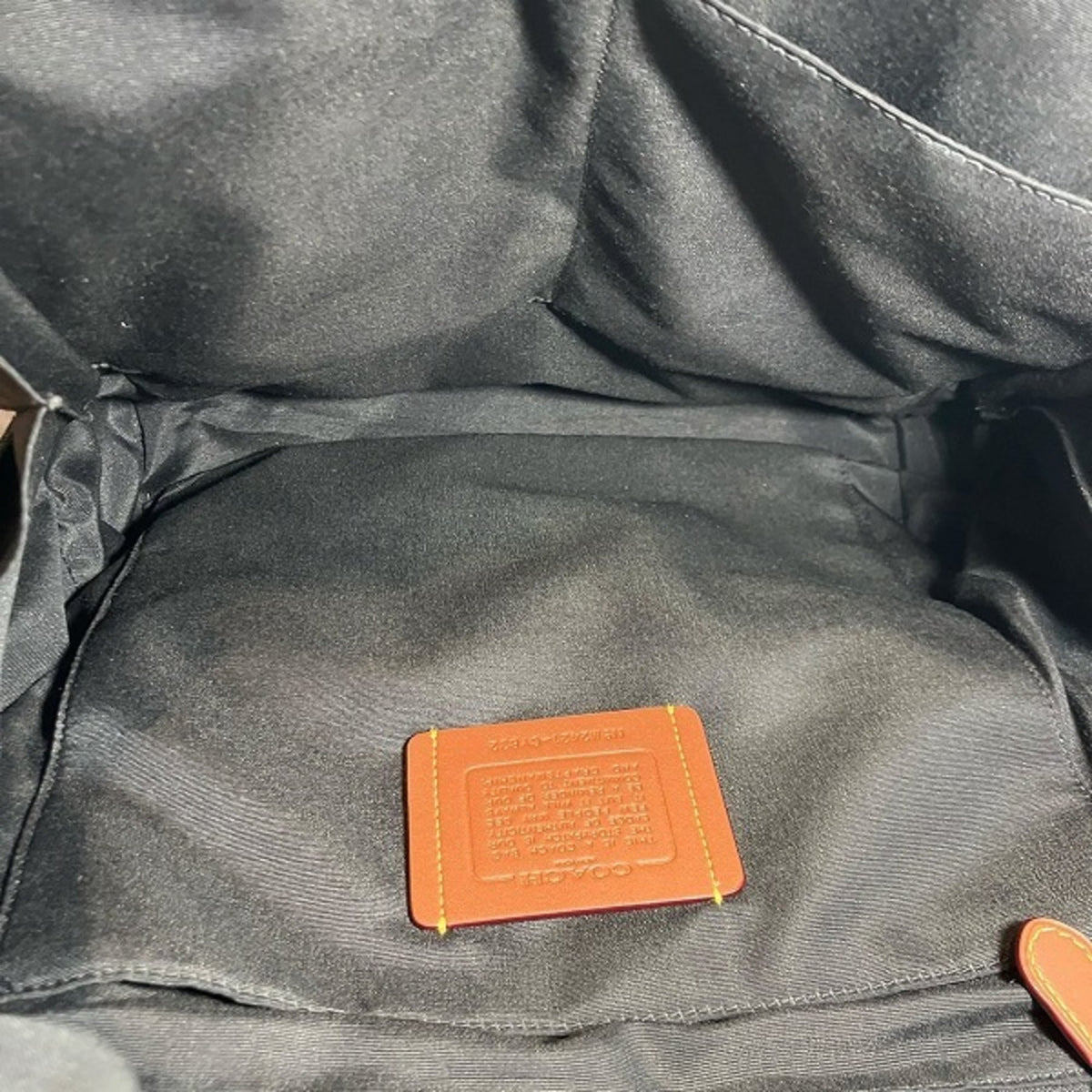 Coach Black Signature Line Backpack (Pre-Owned)