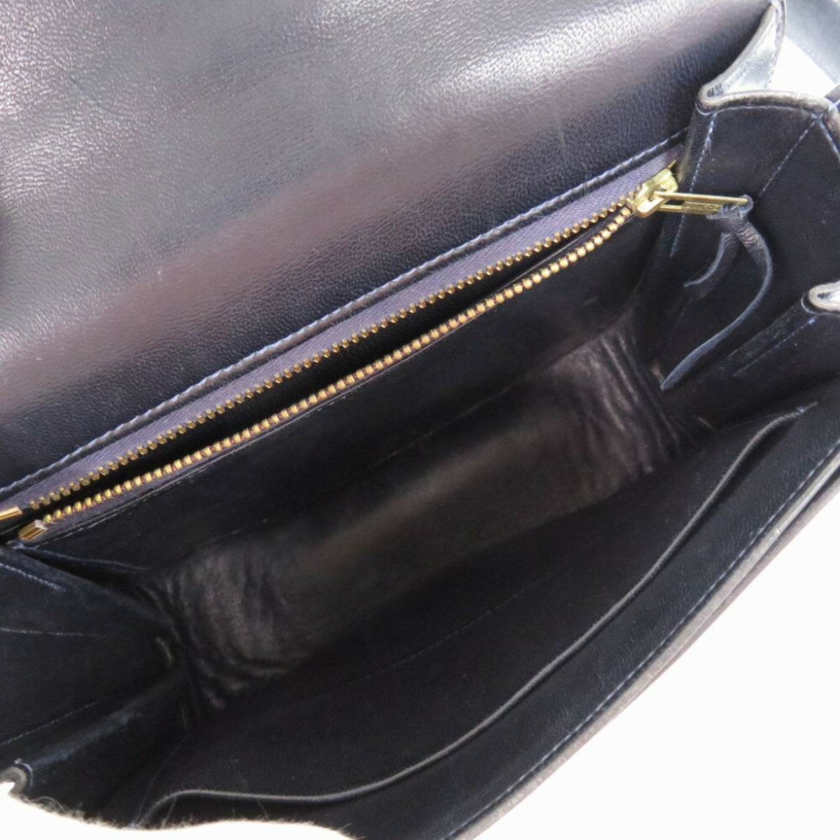 Hermes Black Box Calf Leather Shoulder Bag (Pre-Owned)