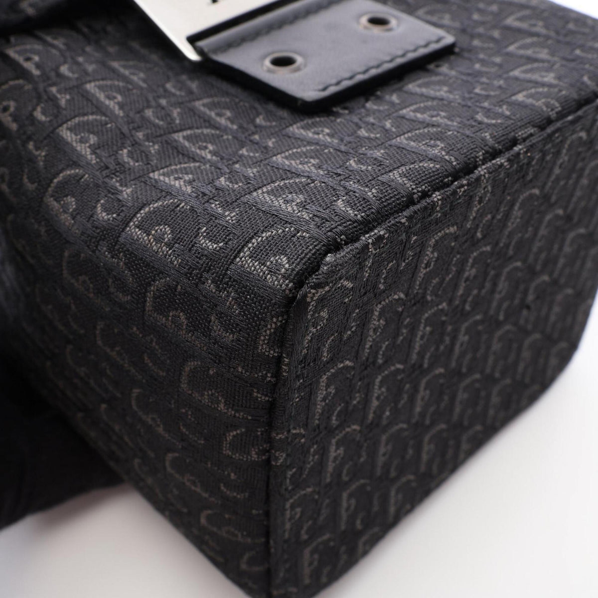 Christian Dior Black Canvas Leather Handbag (Pre-Owned)