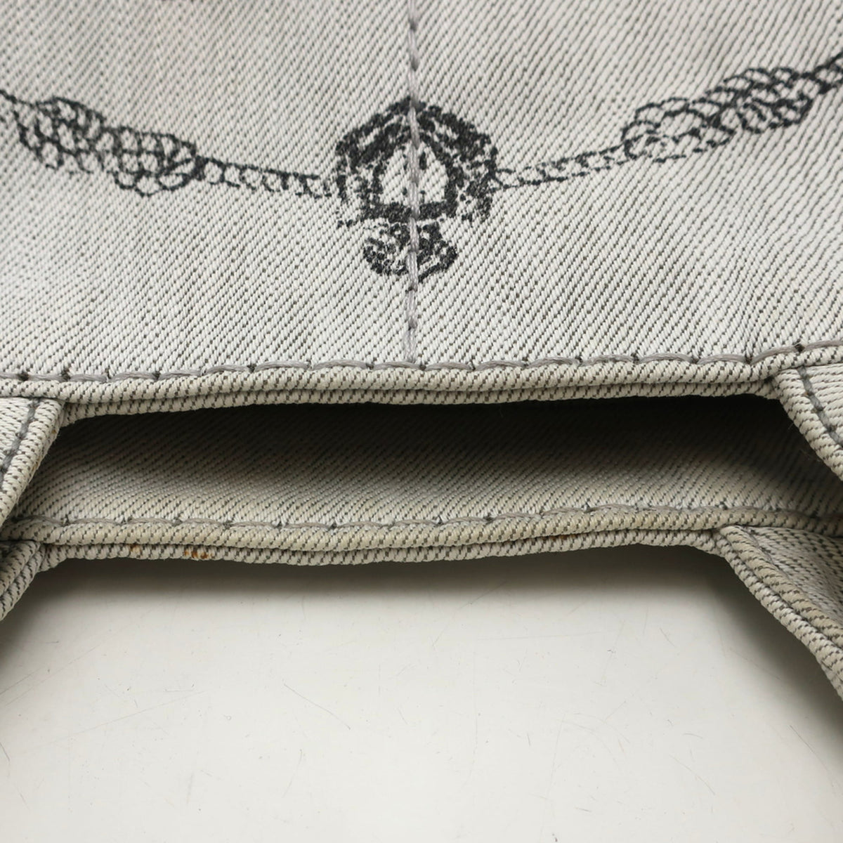 Prada Canapa Gold Cotton Canvas Handbag (Pre-Owned)