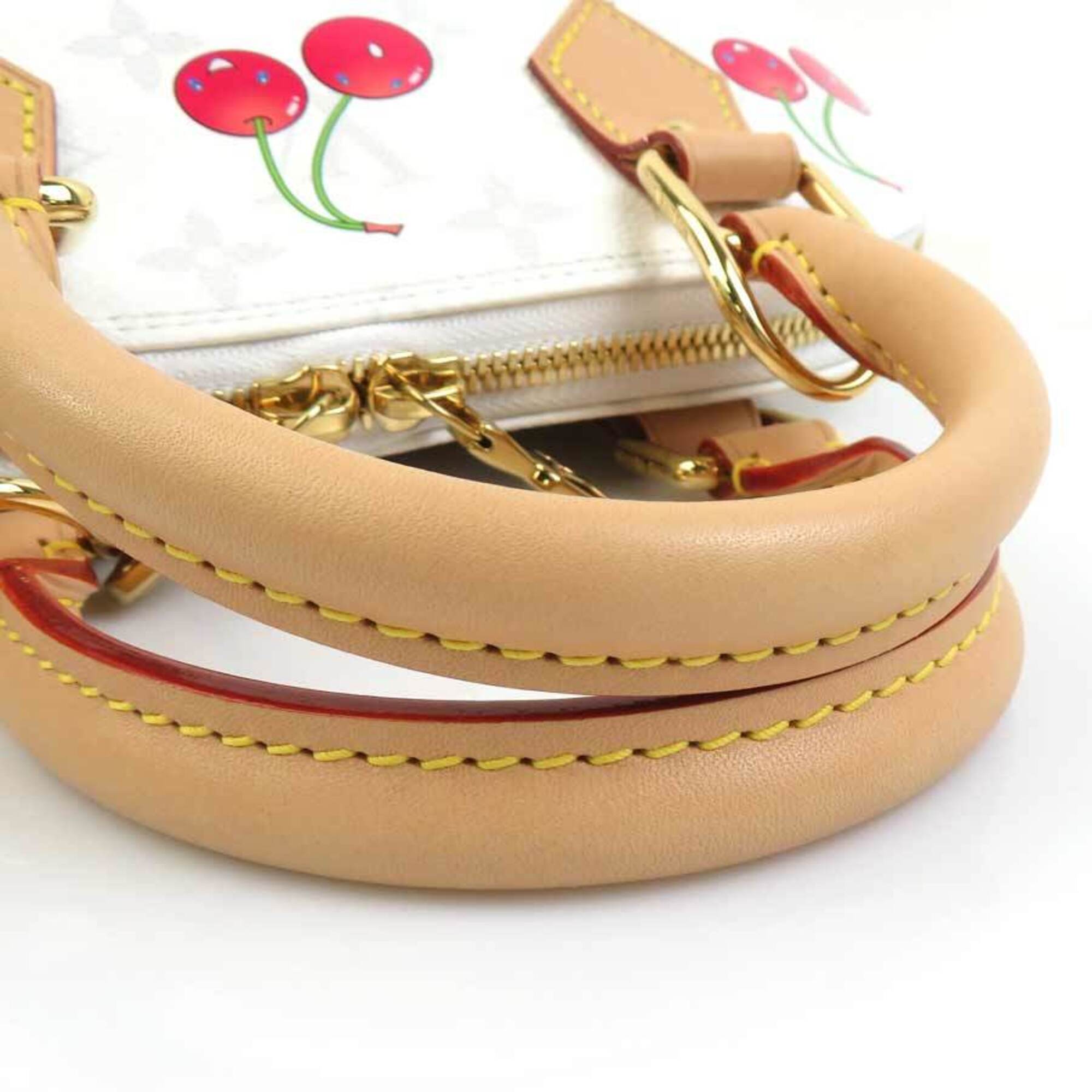 Louis Vuitton Monogram Cherry White Handbag Shoulder Bag (Pre-Owned)