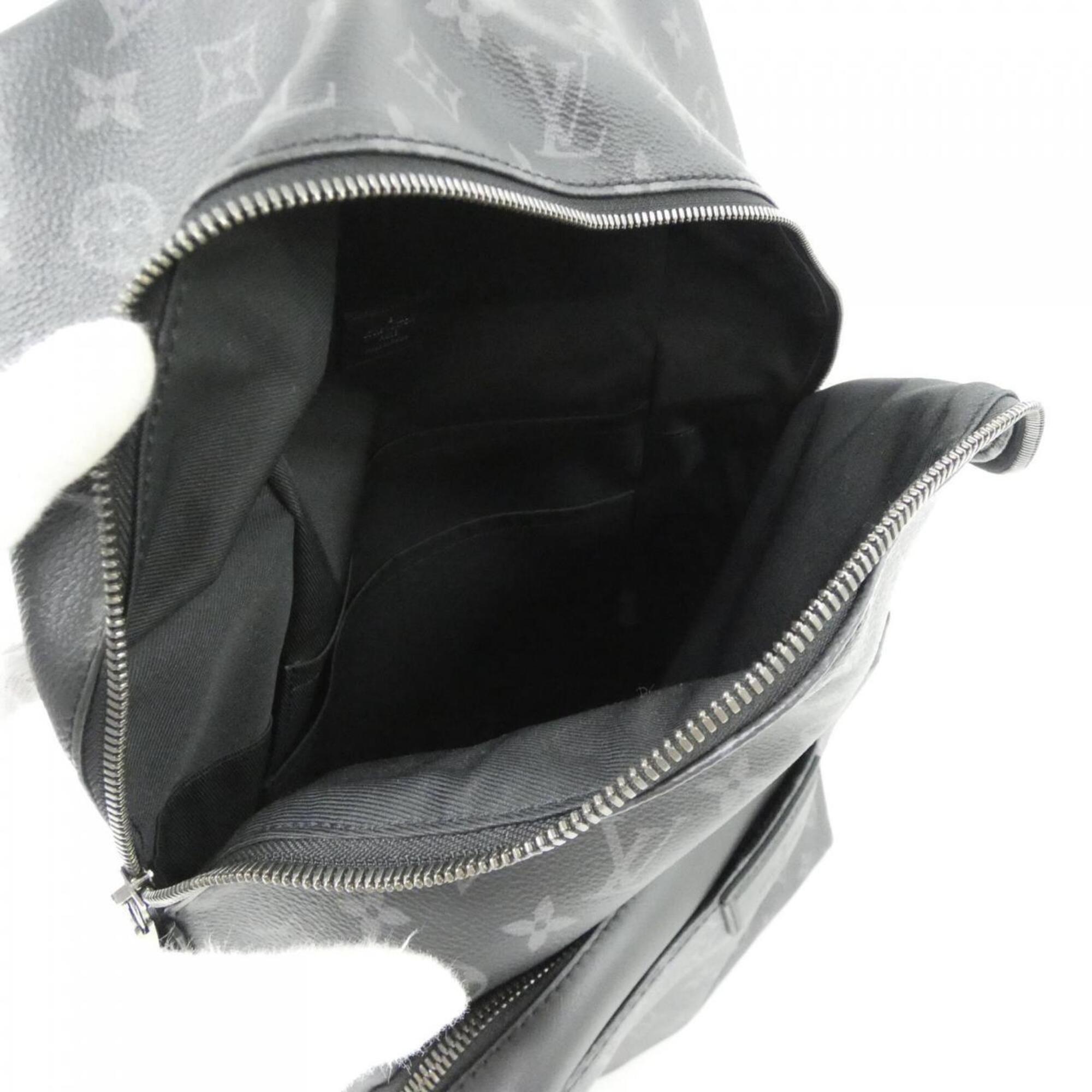 Louis Vuitton Black Coated Canvas Backpack (Pre-Owned)