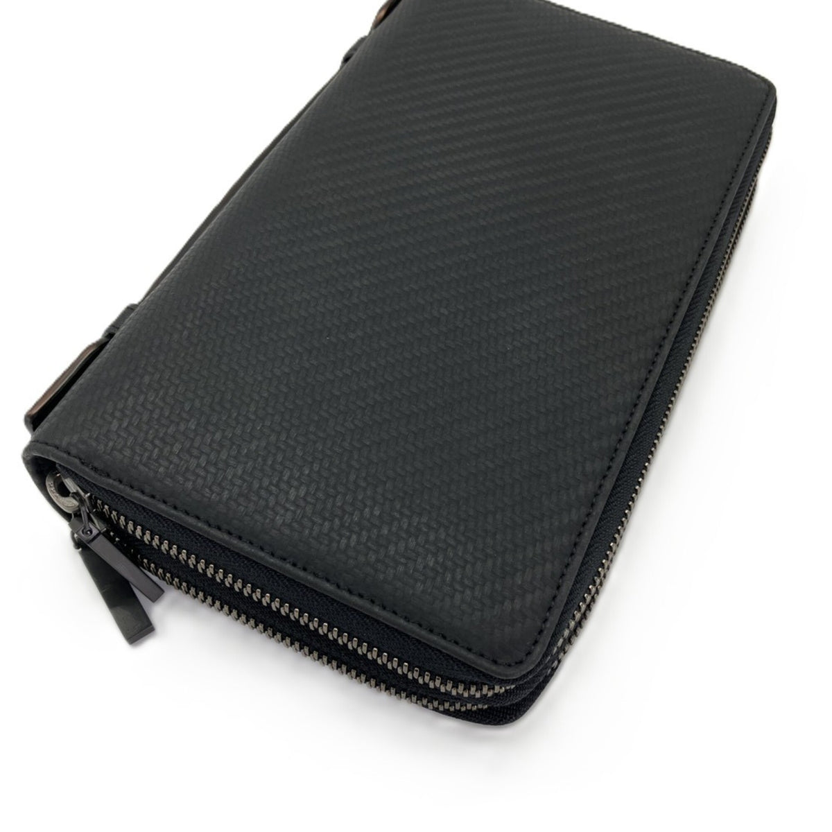Dunhill Black Leather Long Wallet (Bi-Fold) (Pre-Owned)
