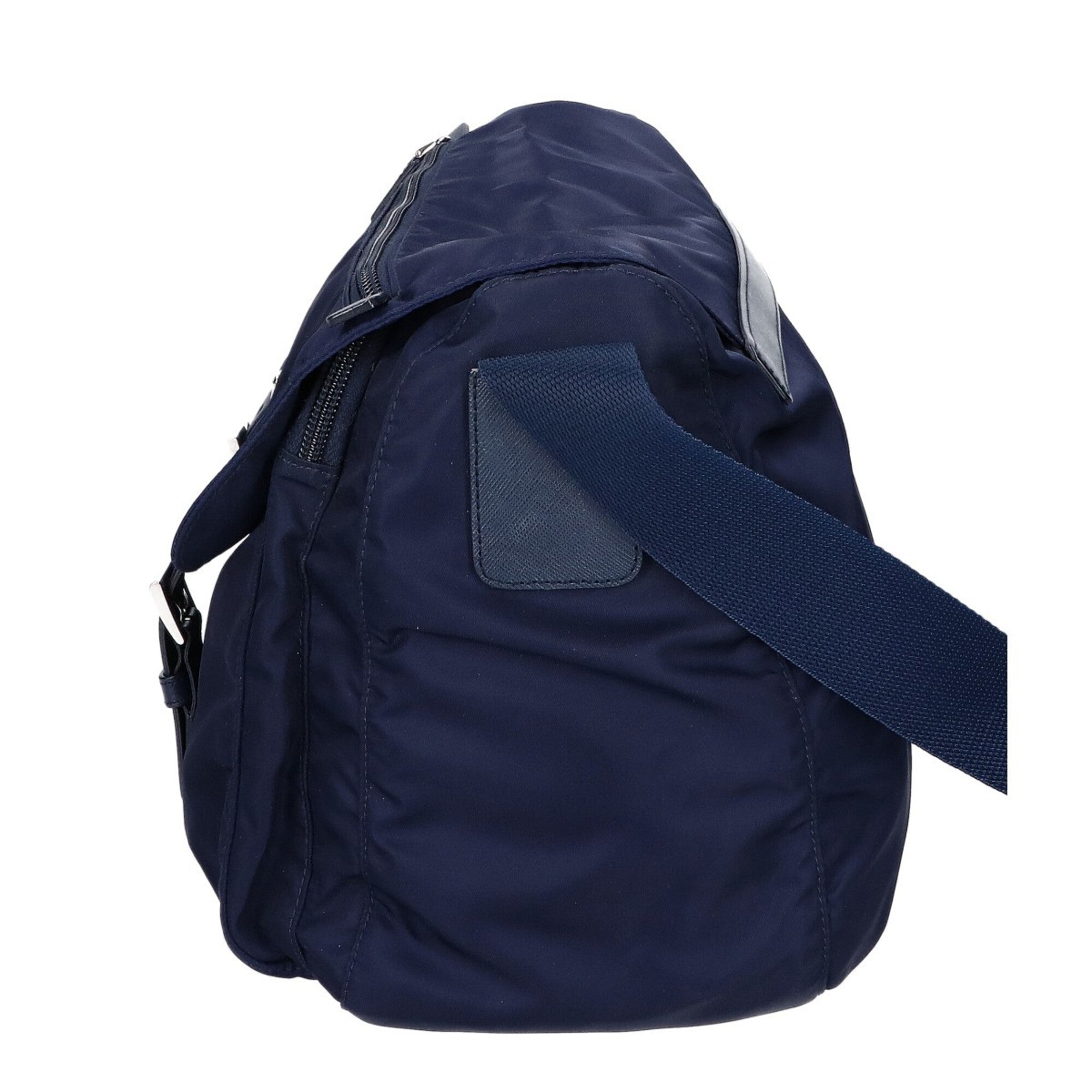 Prada Navy Nylon Shoulder Bag (Pre-Owned)