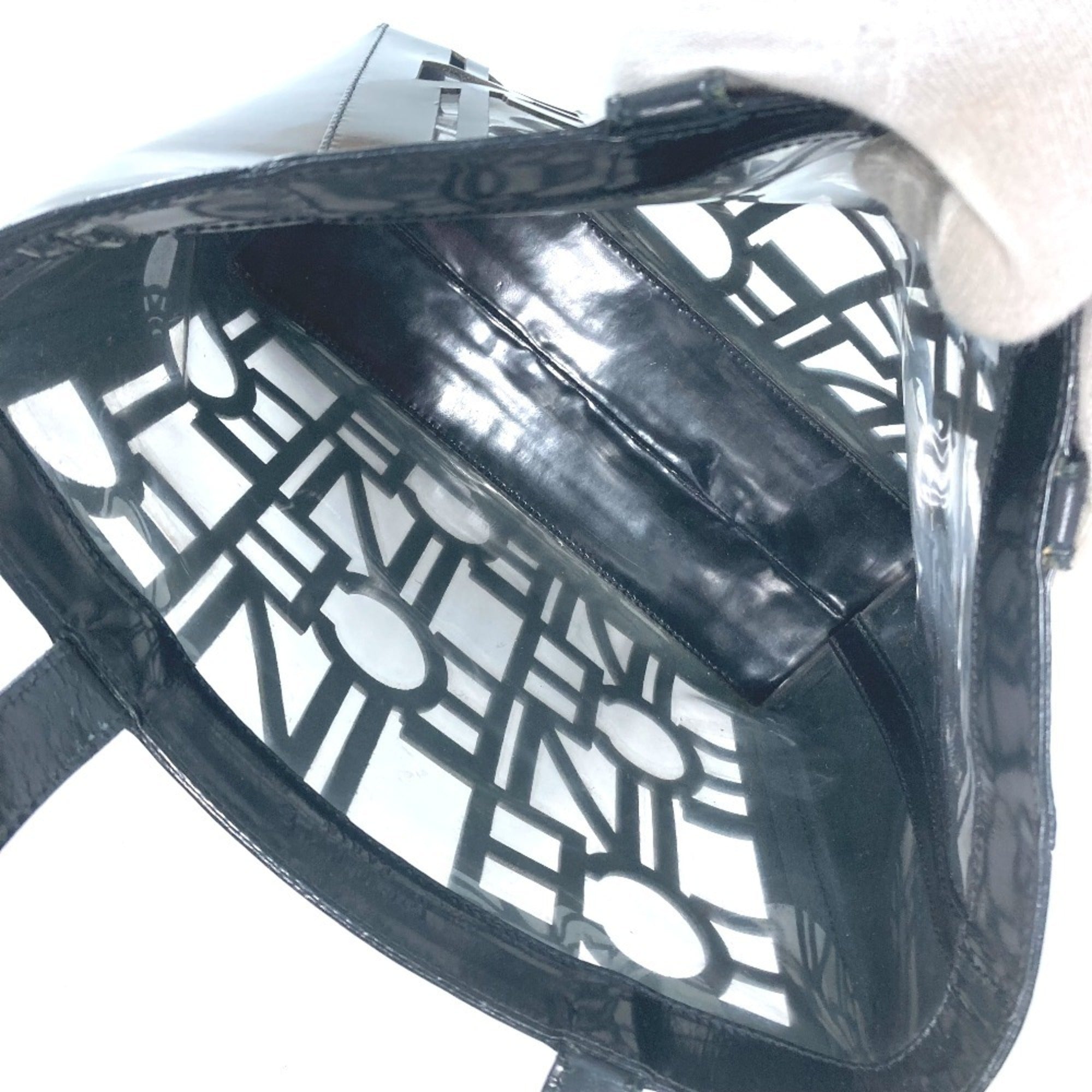 Celine Black Vinyl Shoulder Bag Tote Bag (Pre-Owned)