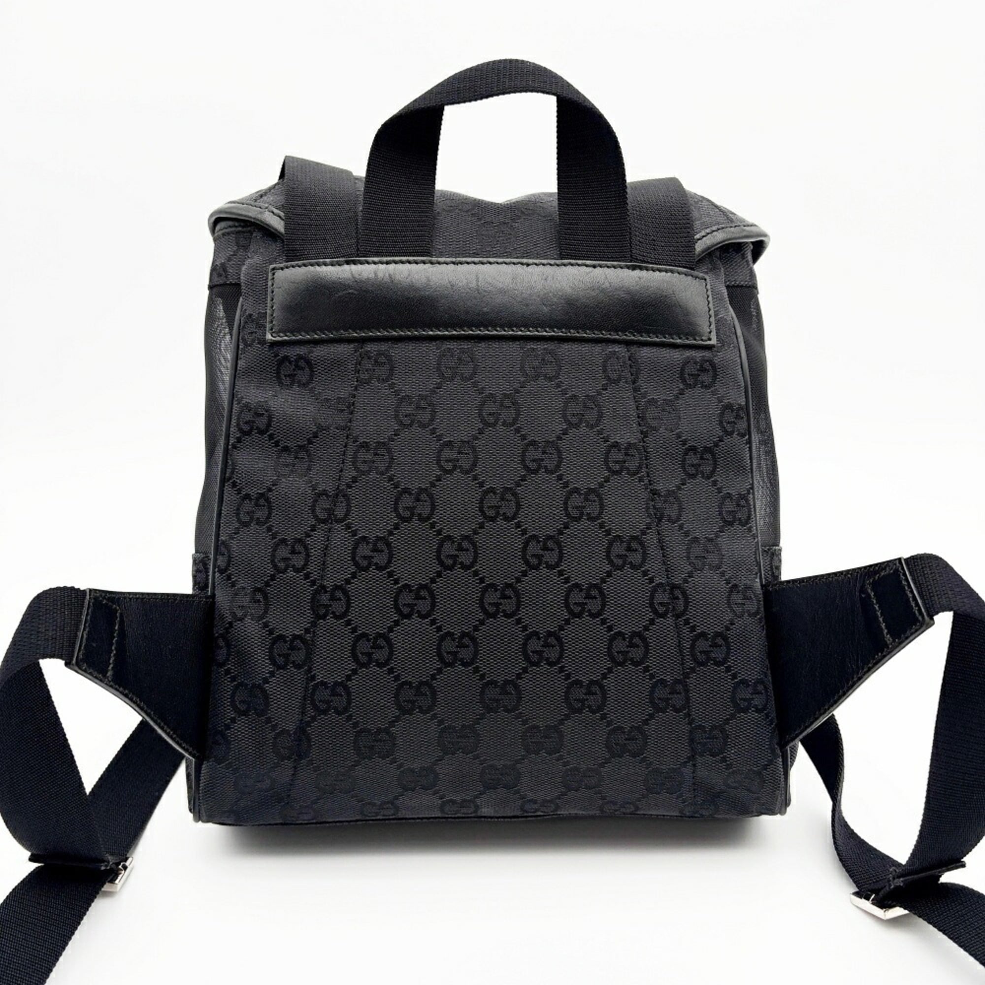 Gucci Black Gg Canvas Nylon (Pre-Owned)