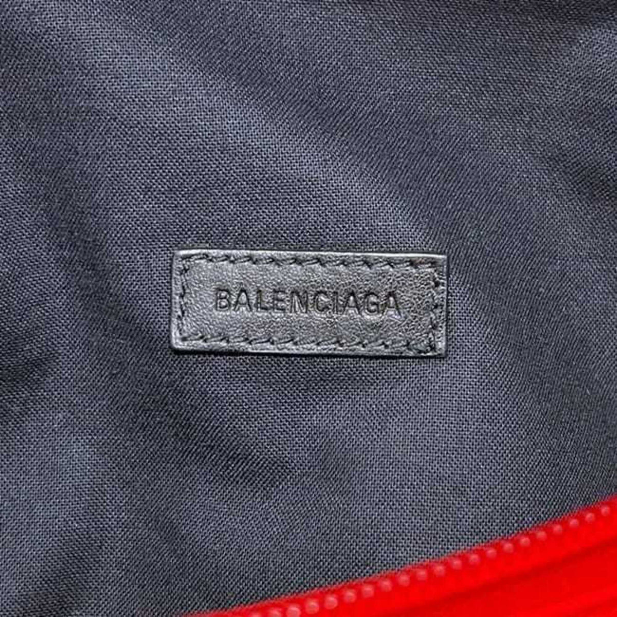 Balenciaga Red Color Canvas Sling Bag (Pre-Owned)