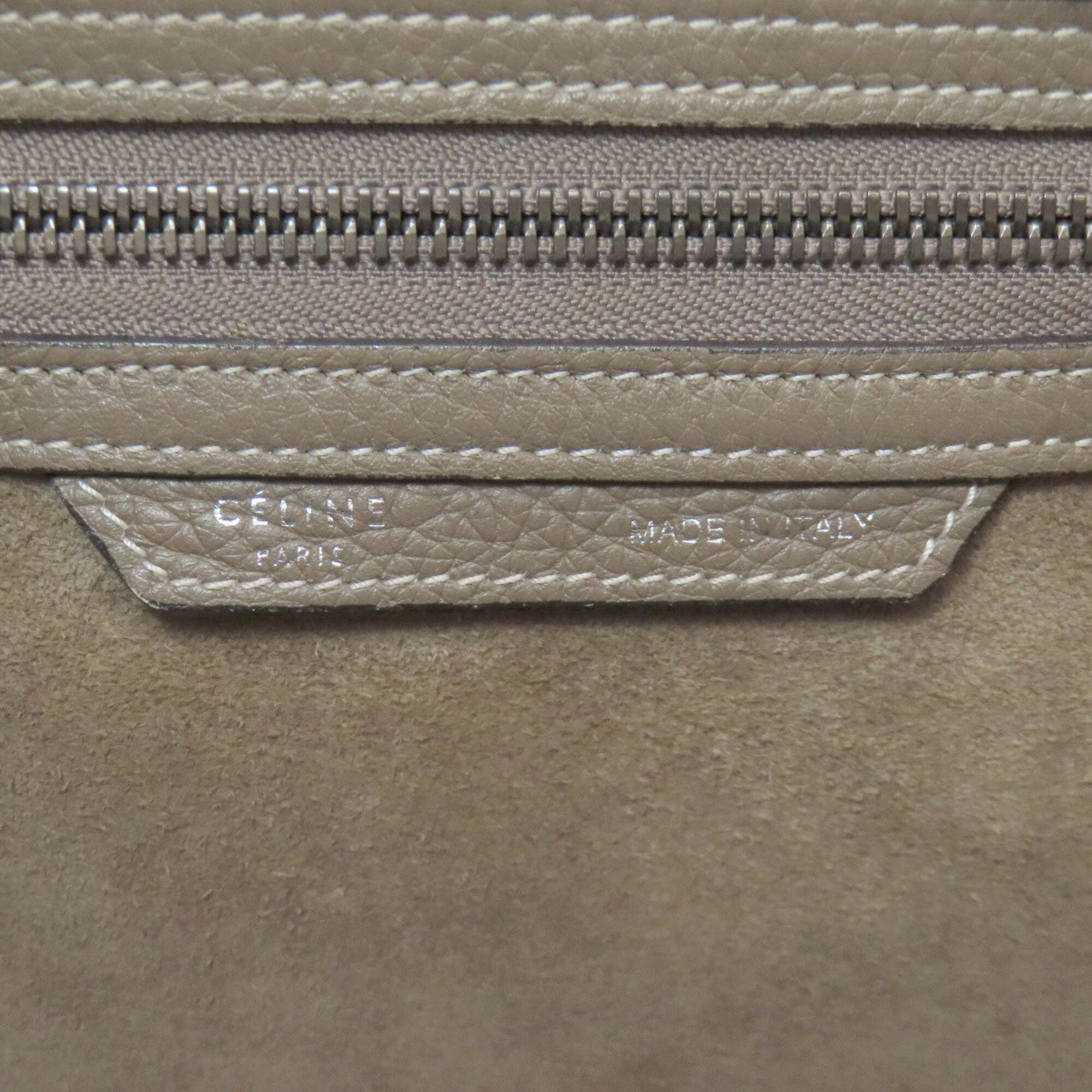 Celine Grayish Leather Handbag (Pre-Owned)