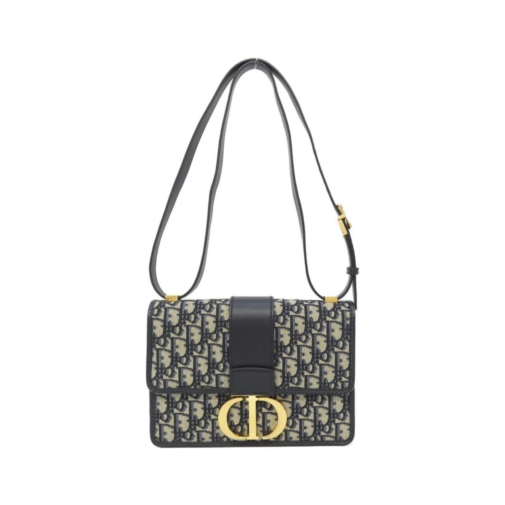 Christian Dior Blue Canvas Shoulder Bag (Pre-Owned)