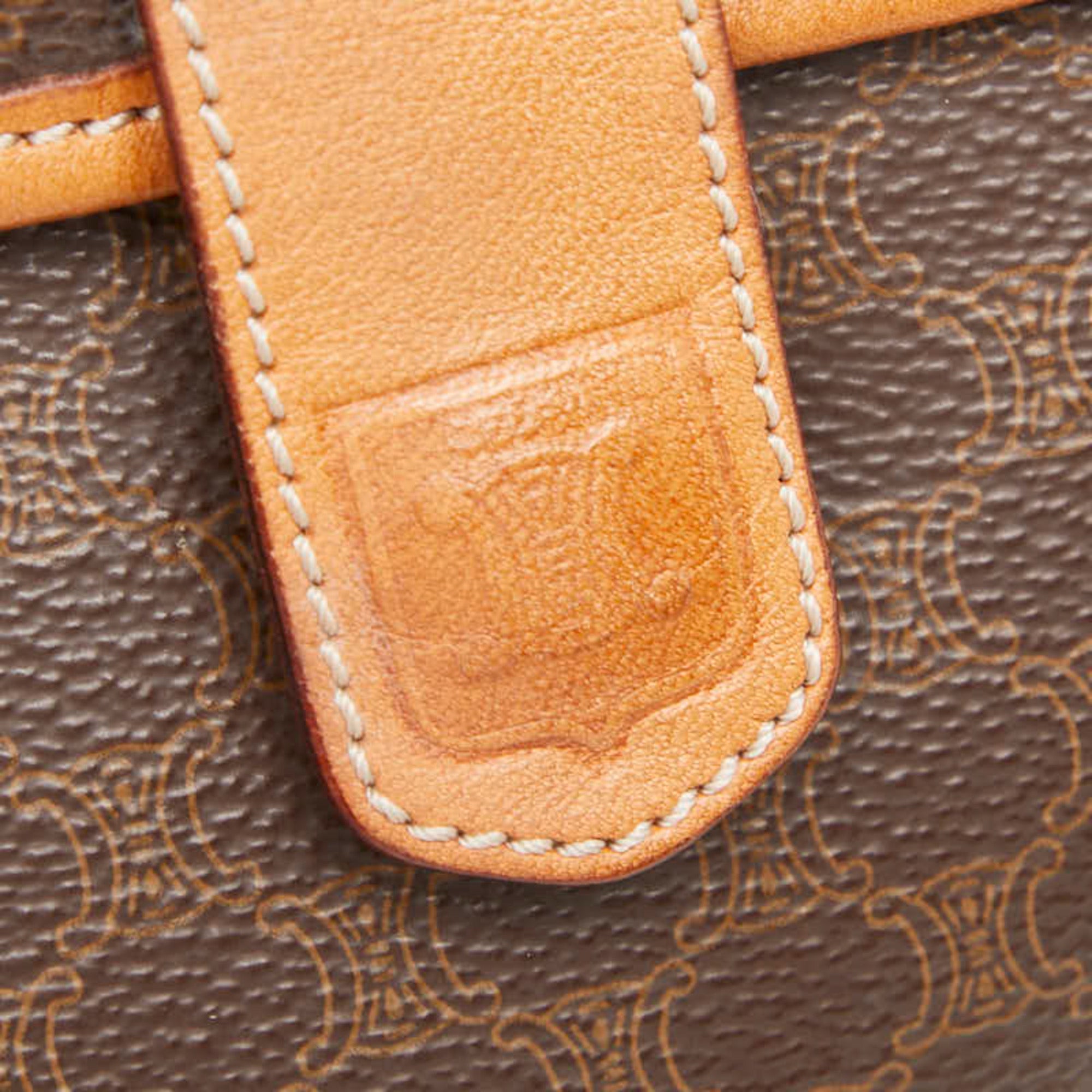 Celine Brown Pvc Leather Shoulder Bag (Pre-Owned)