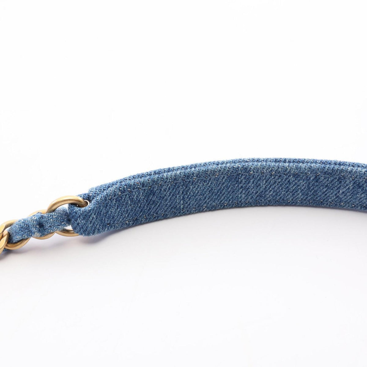 Chanel Matelasse Blue Denim Shoulder Bag (Pre-Owned)