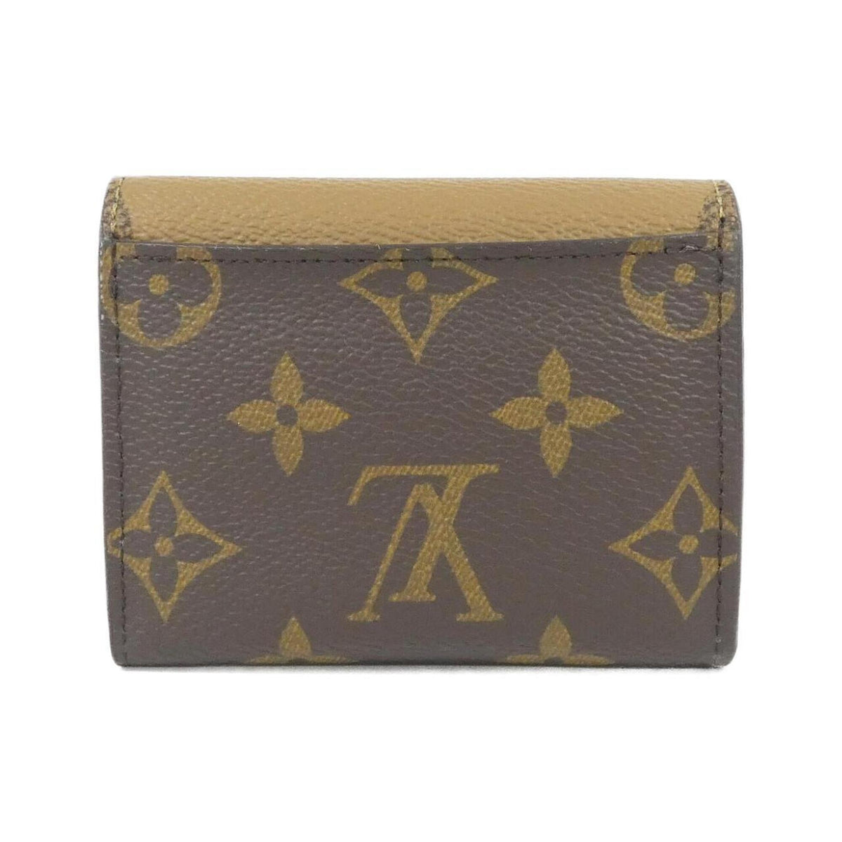 Louis Vuitton Monogram Marron Coated Canvas Wallet (Tri-Fold) (Pre-Owned)