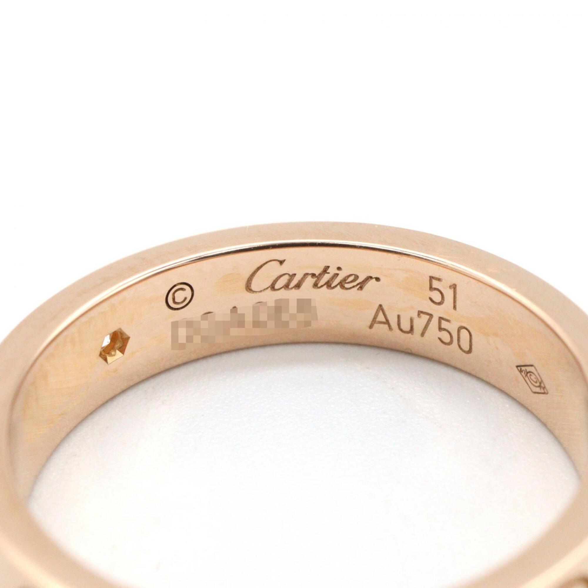 Cartier Gold Clear Pink Gold (18K) Band Ring (Pre-Owned)