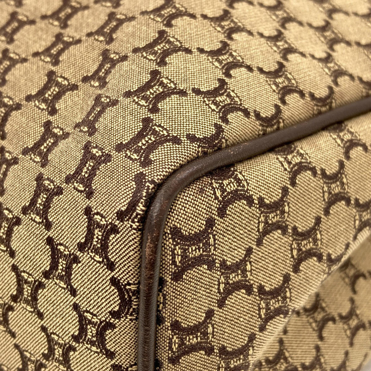 Celine Brown Canvas Handbag (Pre-Owned)
