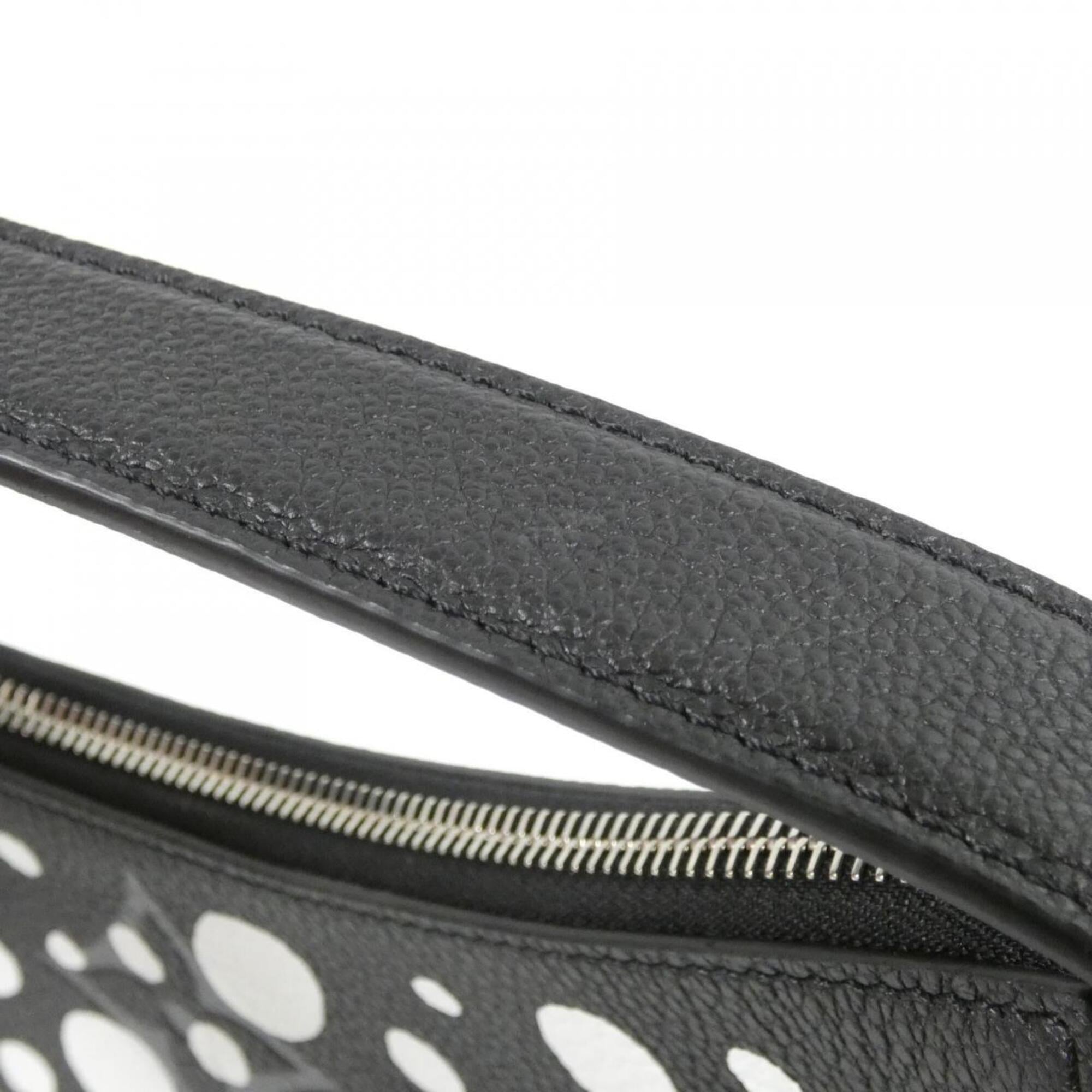 Louis Vuitton Black Leather Shoulder Bag (Pre-Owned)