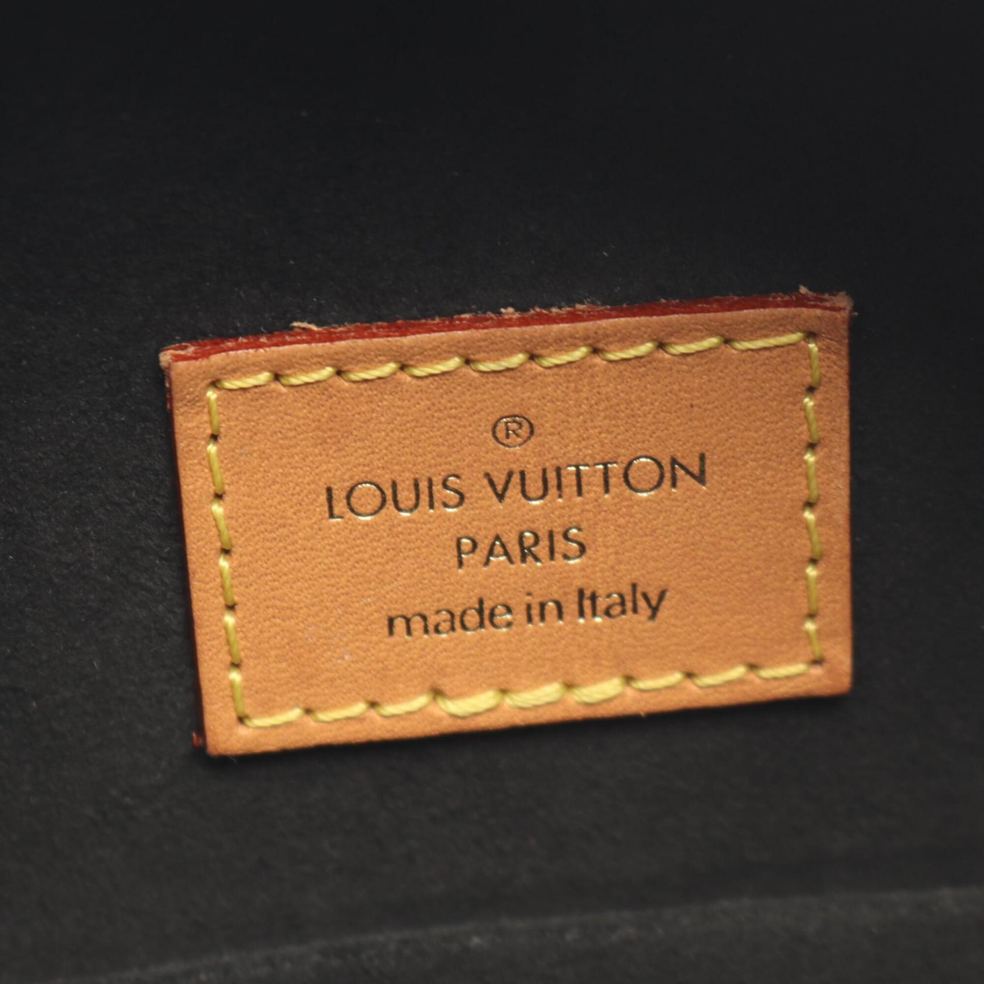 Louis Vuitton Brown Coated Canvas Leather Handbag Shoulder Bag (Pre-Owned)