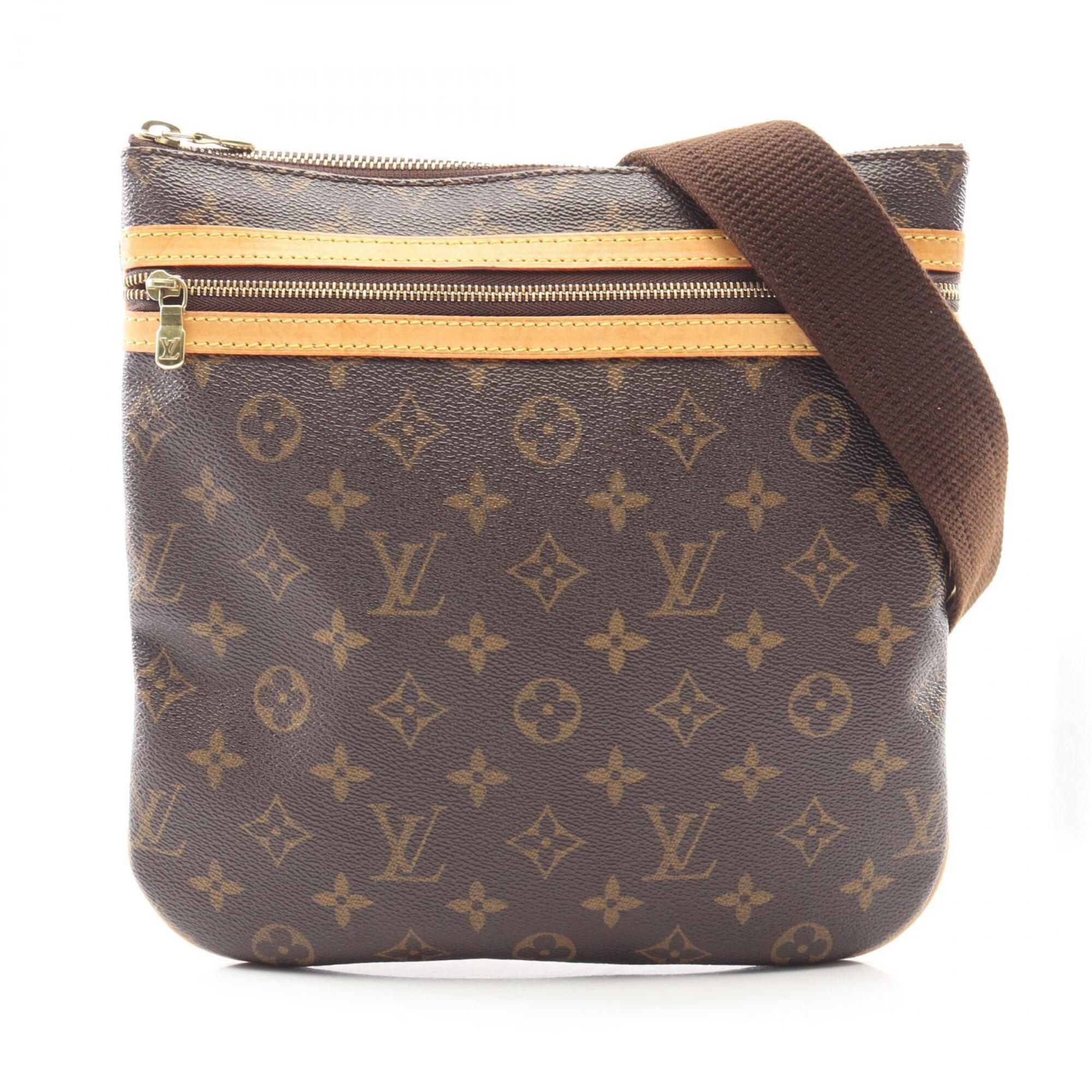 Louis Vuitton Brown Pvc Leather Handbag Shoulder Bag (Pre-Owned)