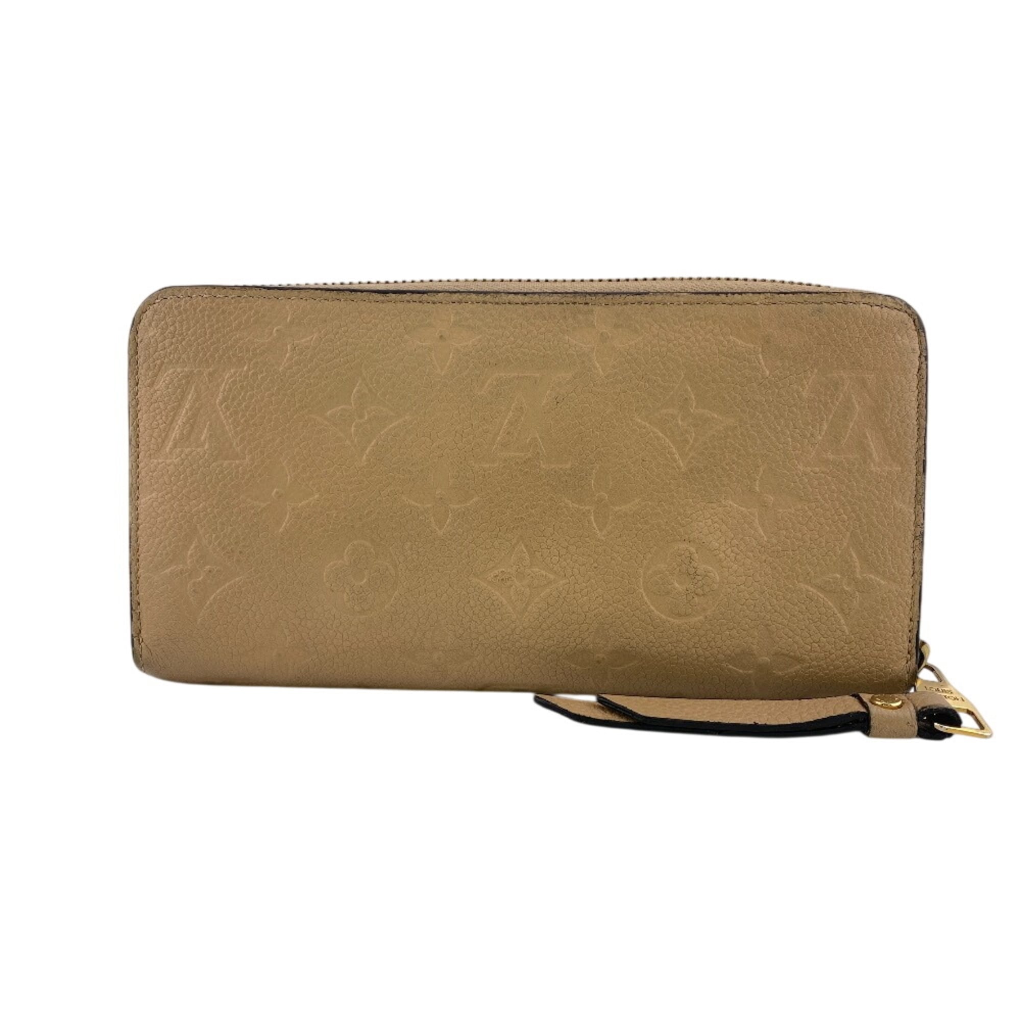 Louis Vuitton Monogram Empreinte Beige Beige Gold Monogram Empreinte Leather Long Wallet (Bi-Fold) (Pre-Owned)