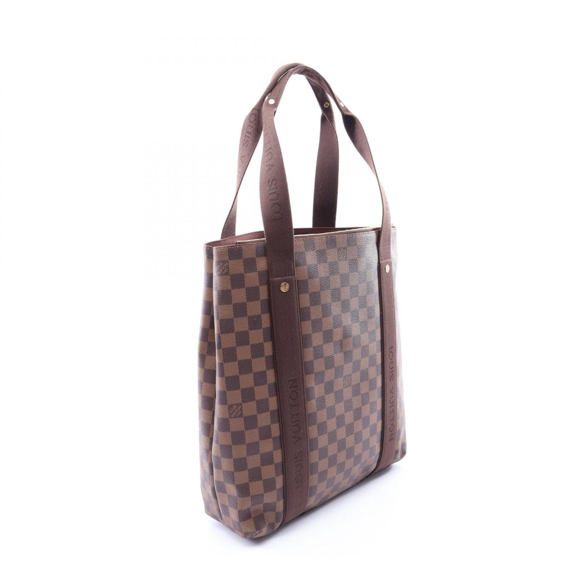 Louis Vuitton Damier Brown Ebene Coated Canvas Leather Tote Bag (Pre-Owned)