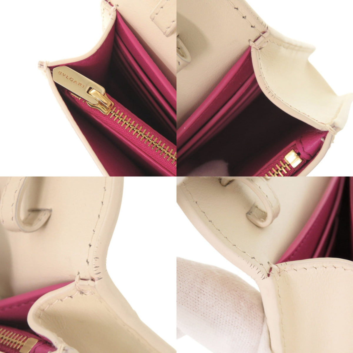 Bvlgari Ivory Leather Shoulder Bag (Pre-Owned)