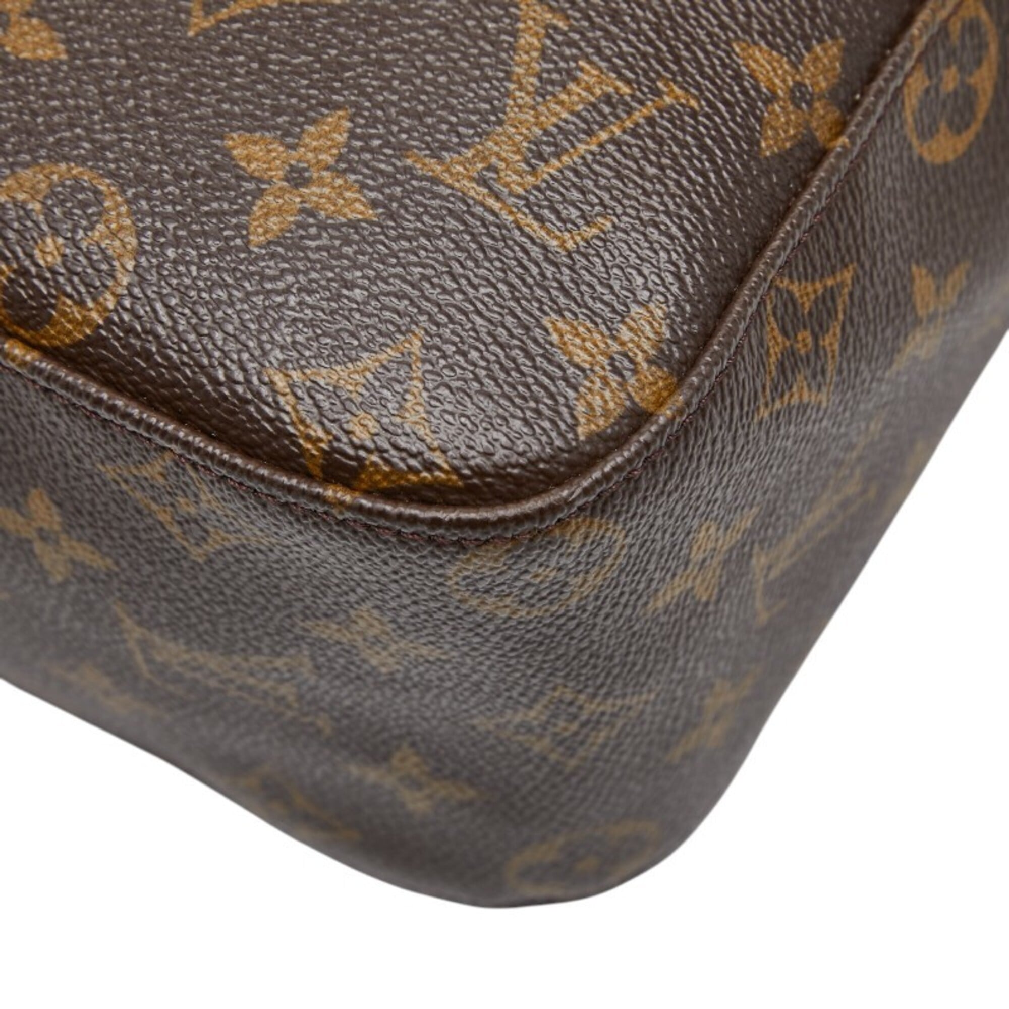 Louis Vuitton Brown Pvc Leather Handbag Shoulder Bag (Pre-Owned)