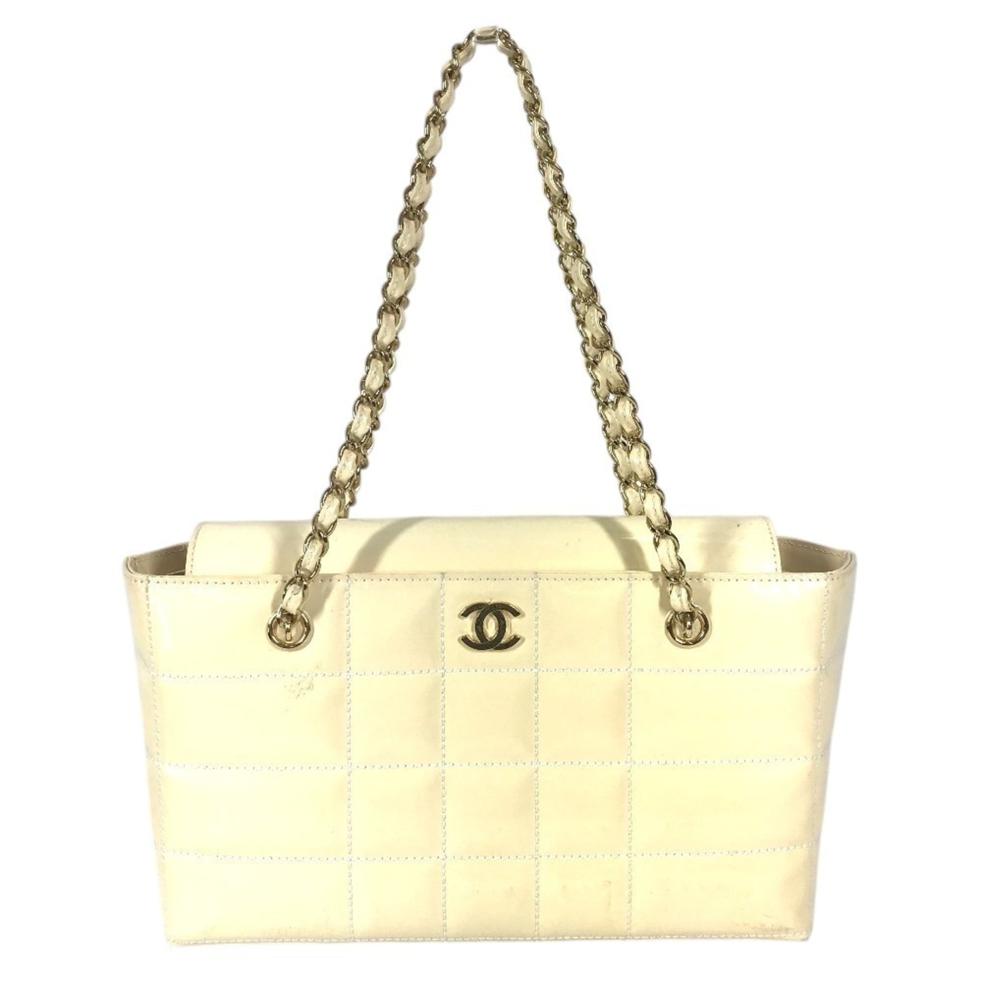 Chanel White Yellow Shoulder Bag (Pre-Owned)