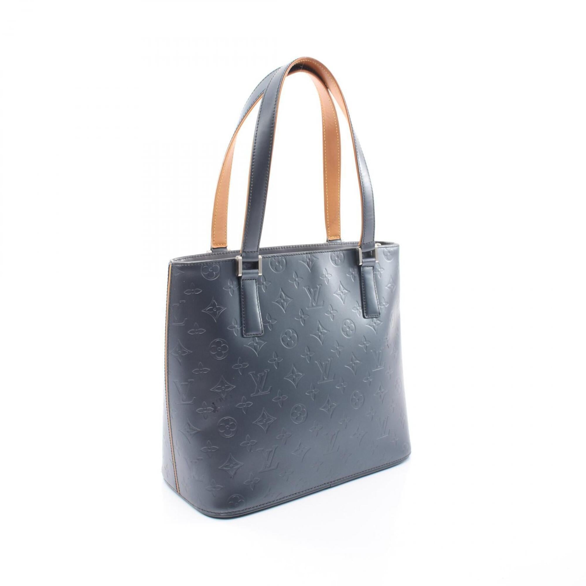 Louis Vuitton Blue Navy Leather Handbag (Pre-Owned)