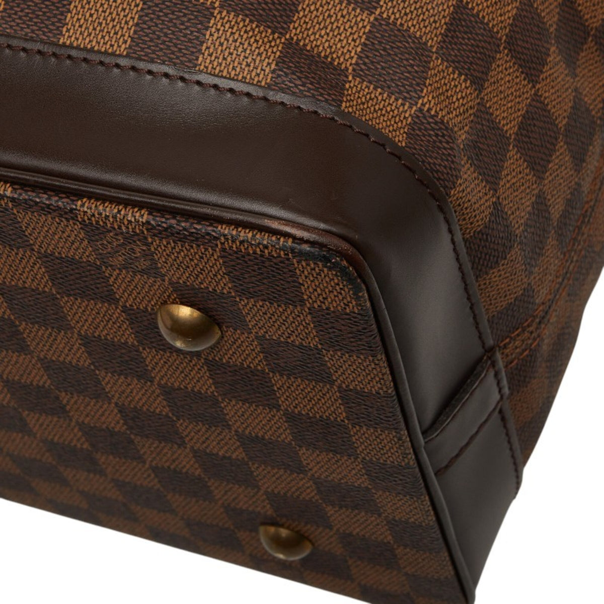 Louis Vuitton Brown Pvc Leather Boston Bag Shoulder Bag (Pre-Owned)